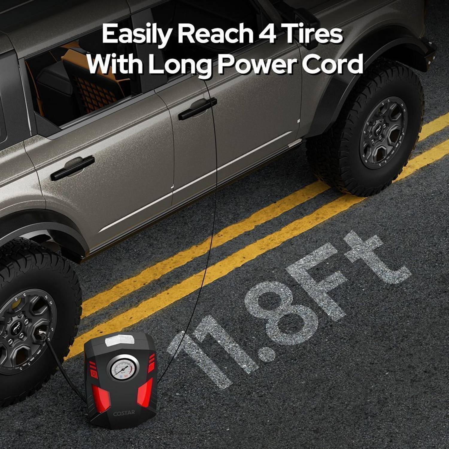 Costar Airboost 3 150 psi Tyre Air Pump - Image 4