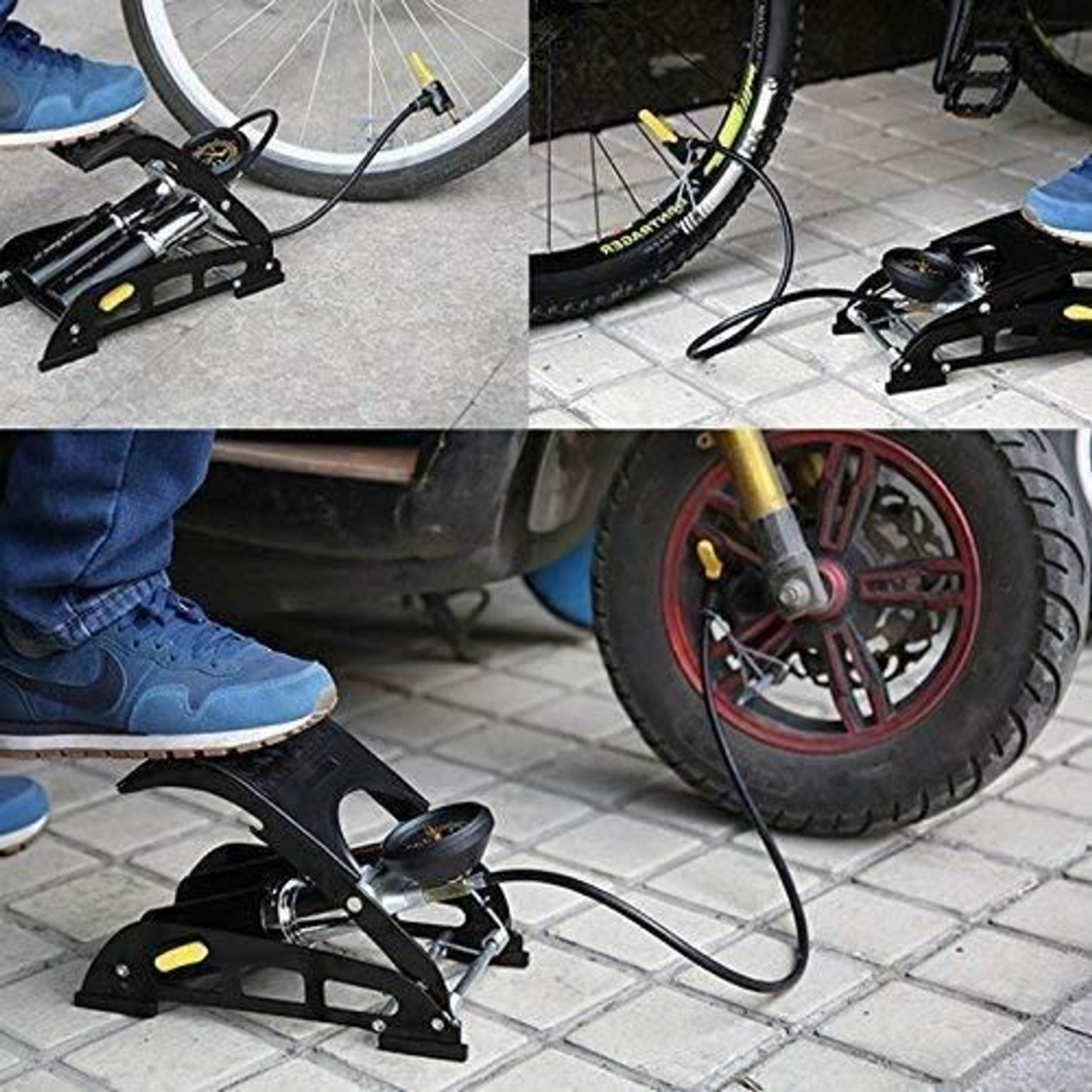 Image of LIRZEG 160 psi Tyre Air Pump Car, Bicycle, Basketball Pump, Ball, Football Pump, Motorcycle Pump