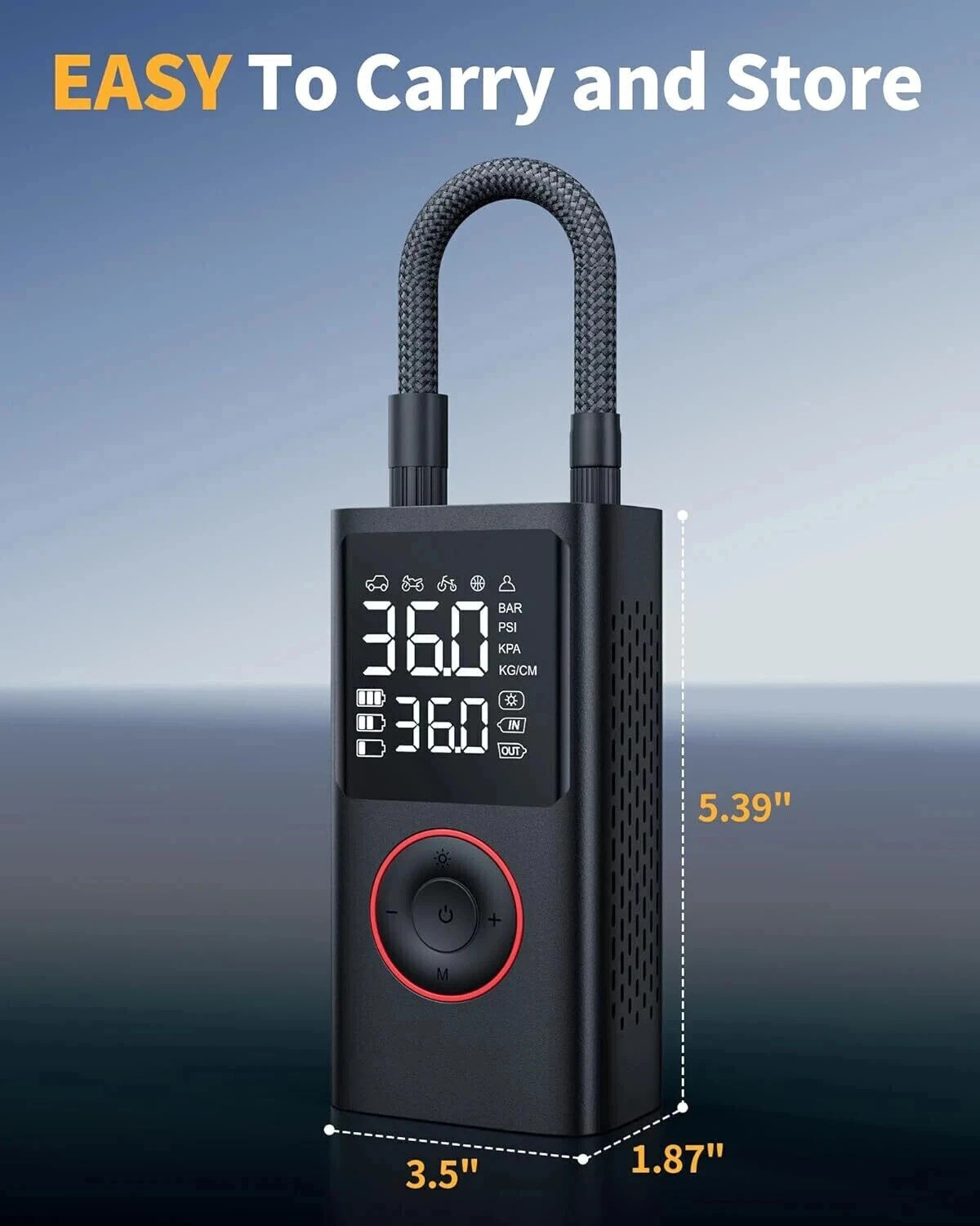 Image of SHOPOGENIX 150 psi Tyre Air Pump for Car & Bike