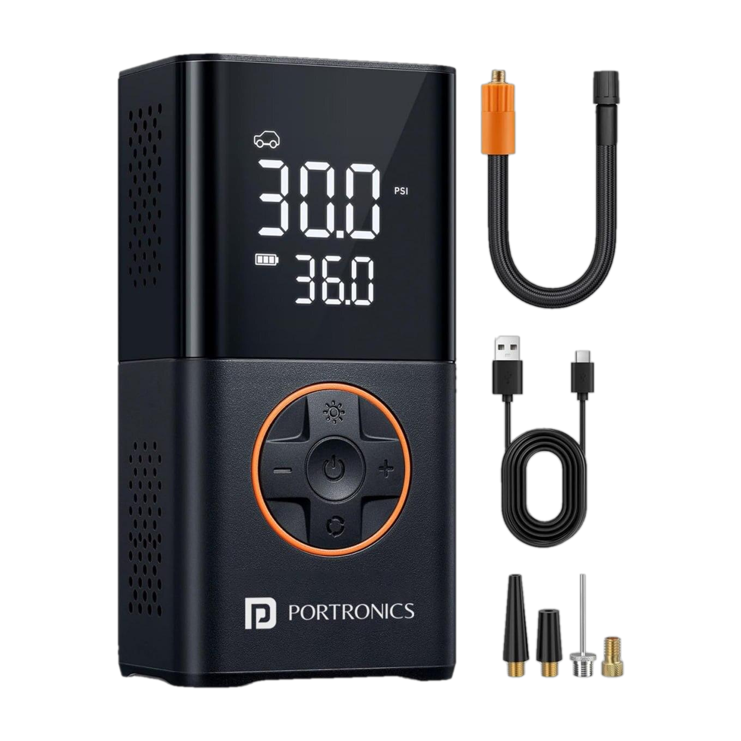 Portronics Vayu 3 Tyre Air Pump 150 psi - Image 1