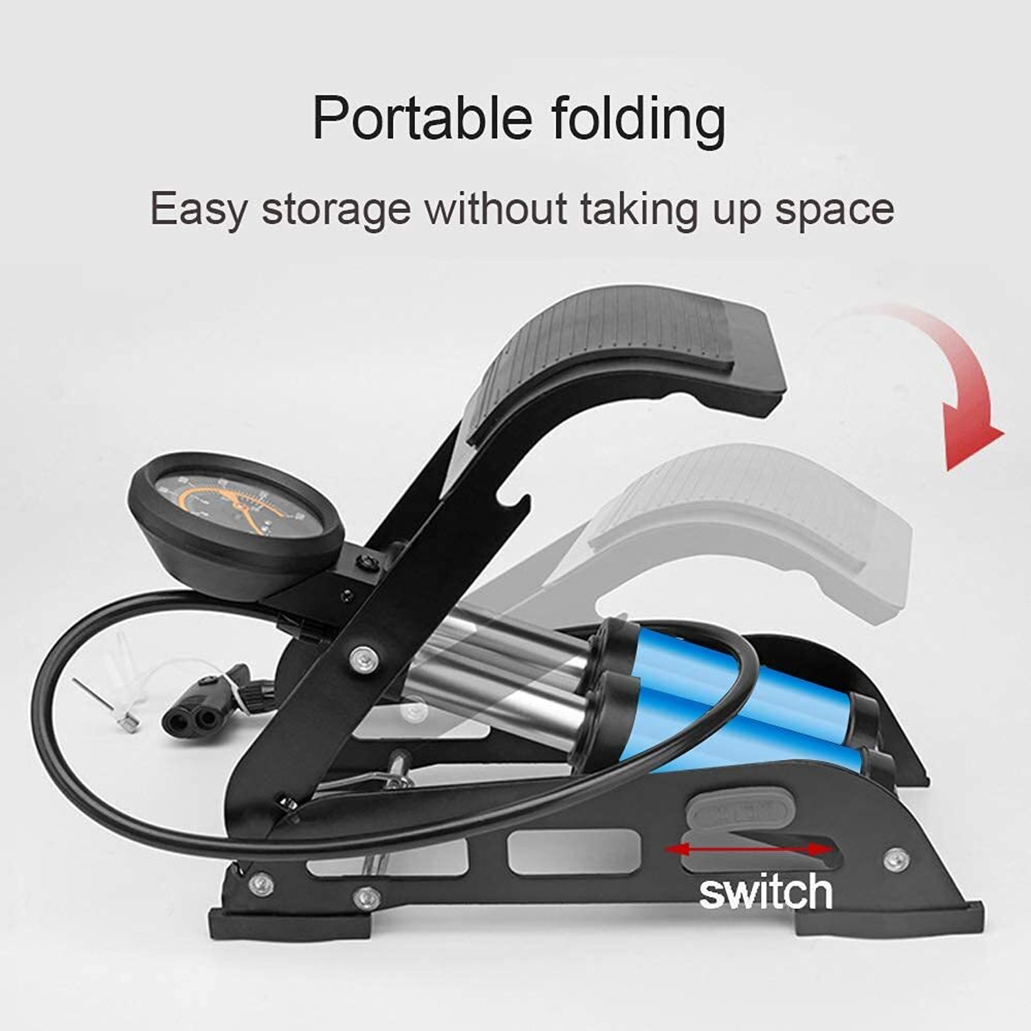 Image of RETLATE 180 psi Tyre Air Pump for Car & Bike 180 psi Tyre Air Pump for Car & Bike