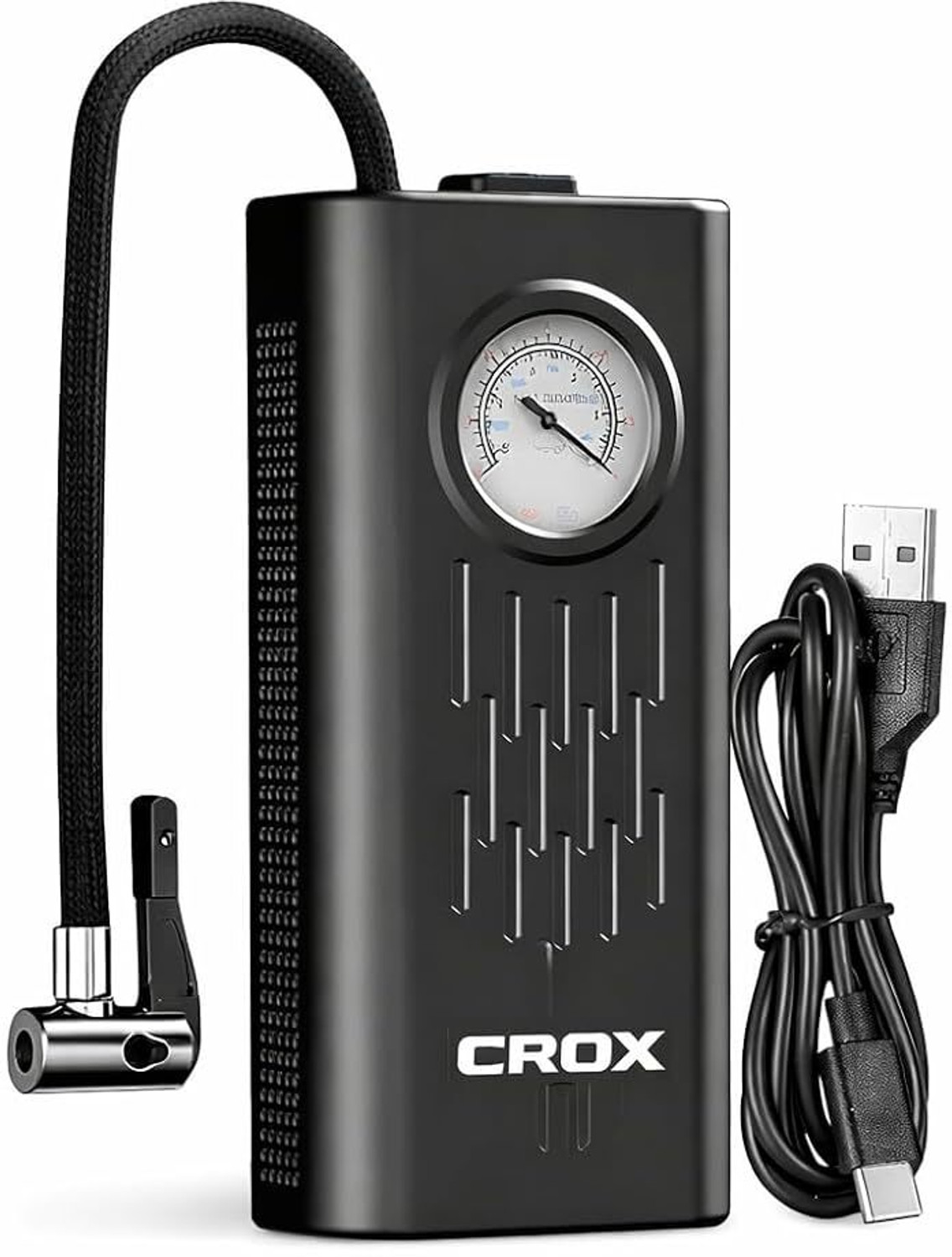 Image of Crox Electric Air Compressor 150 psi Tyre Air Pump for Car & Bike