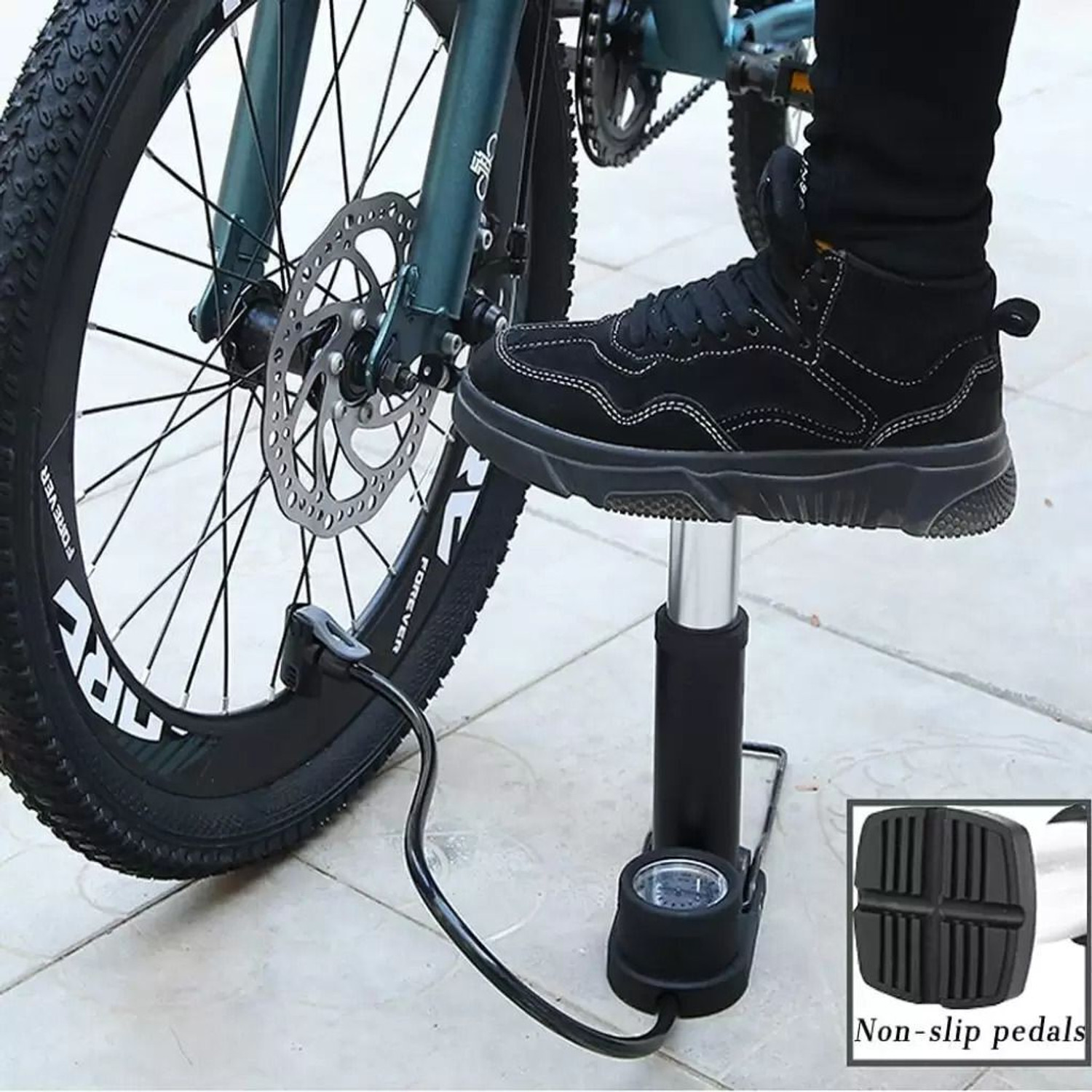 Image of Maakhodiyar Pressure Foot Air Pump Car & Bike-60 300 psi Tyre Air Pump for Car & Bike