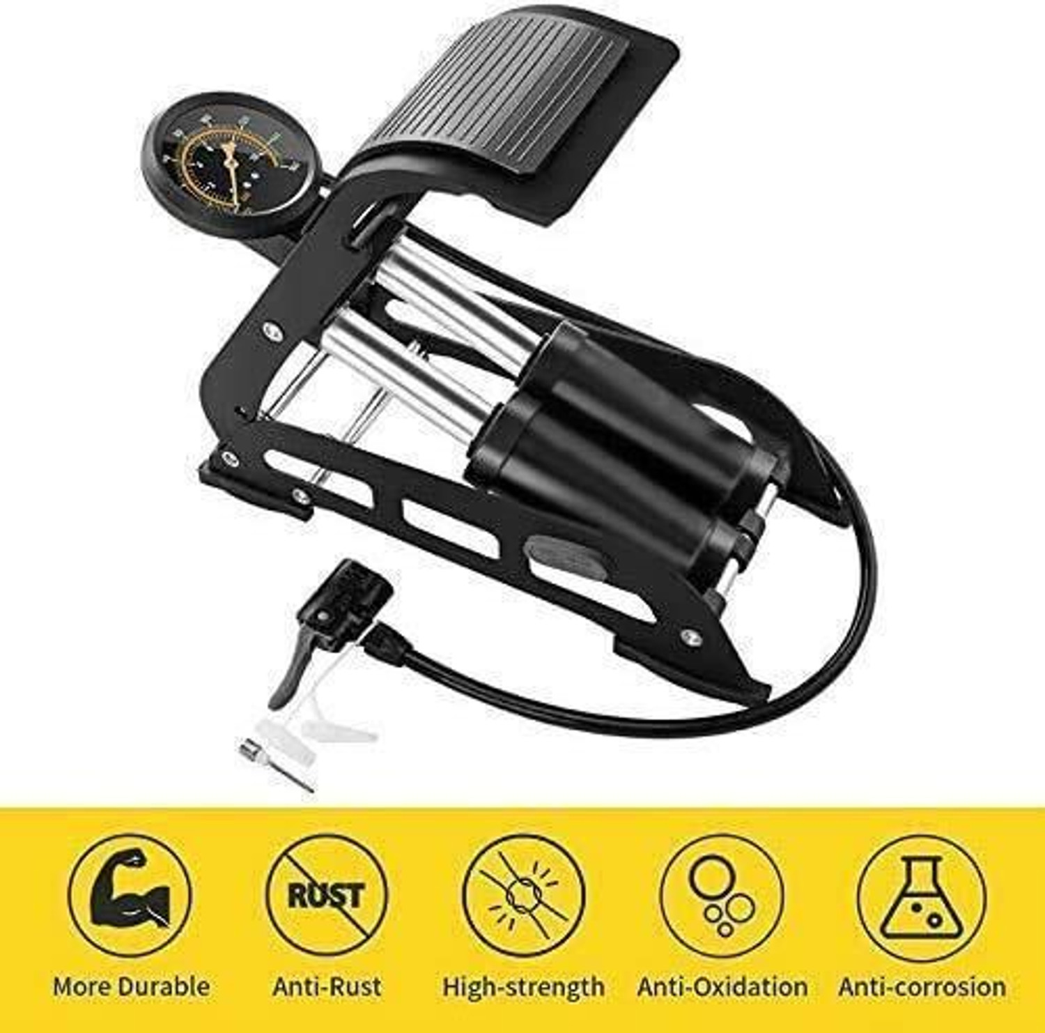 Image of QREX 160PIS 160 psi Tyre Air Pump for Car & Bike