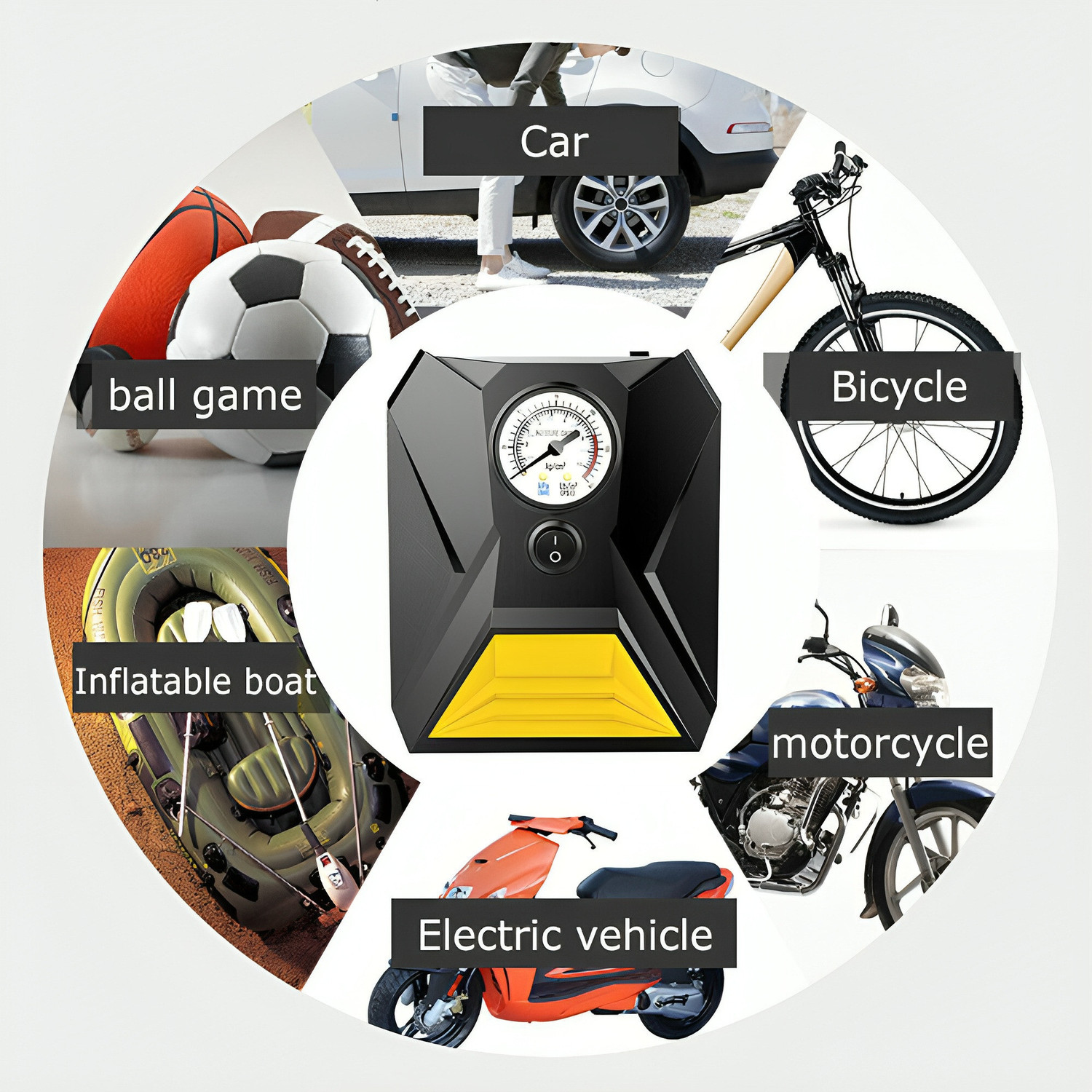 Image of Drasert 150 psi Tyre Air Pump for Car & Bike