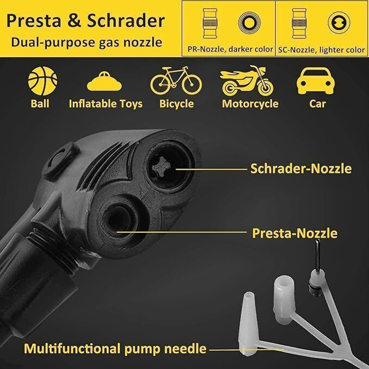 Image of QREX 160PIS 160 psi Tyre Air Pump for Car & Bike
