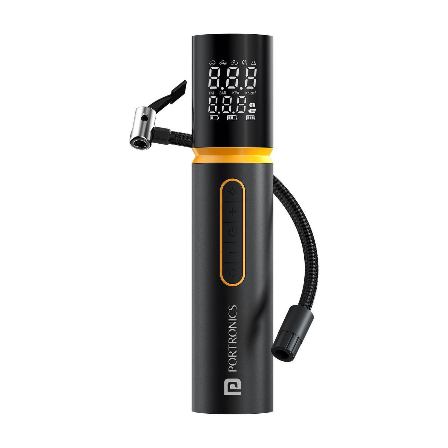 Portronics Vayu 5.0 150 psi Tyre Air Pump - Image 1