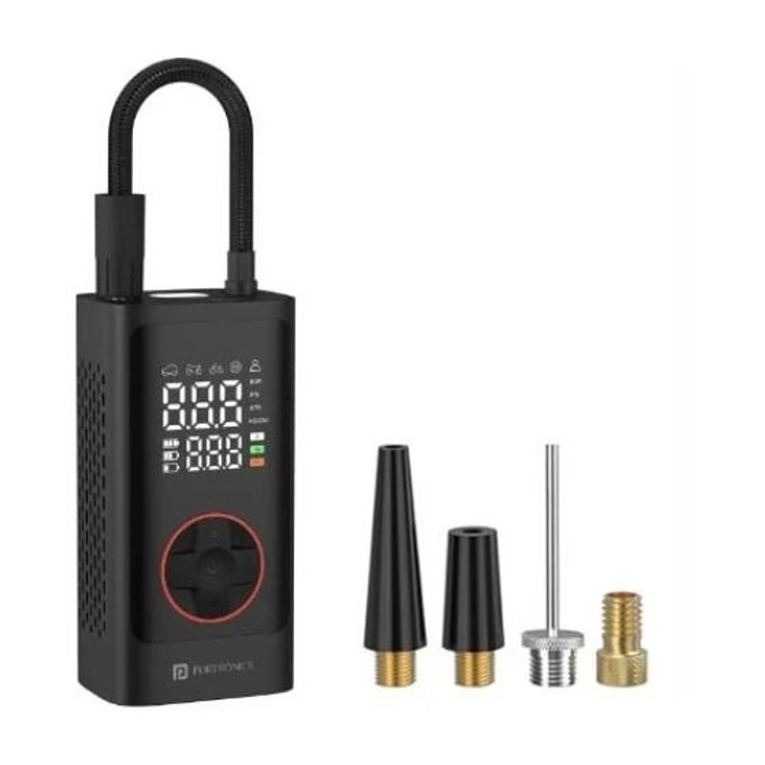 Portronics Vayu 7.0, POR-3026 150 psi Tyre Air Pump for Car & Bike