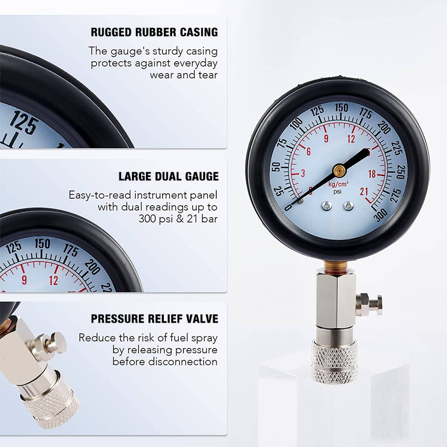 HASTHIP Smart Tyre Pressure Gauge 8PCS Kit - Image 3
