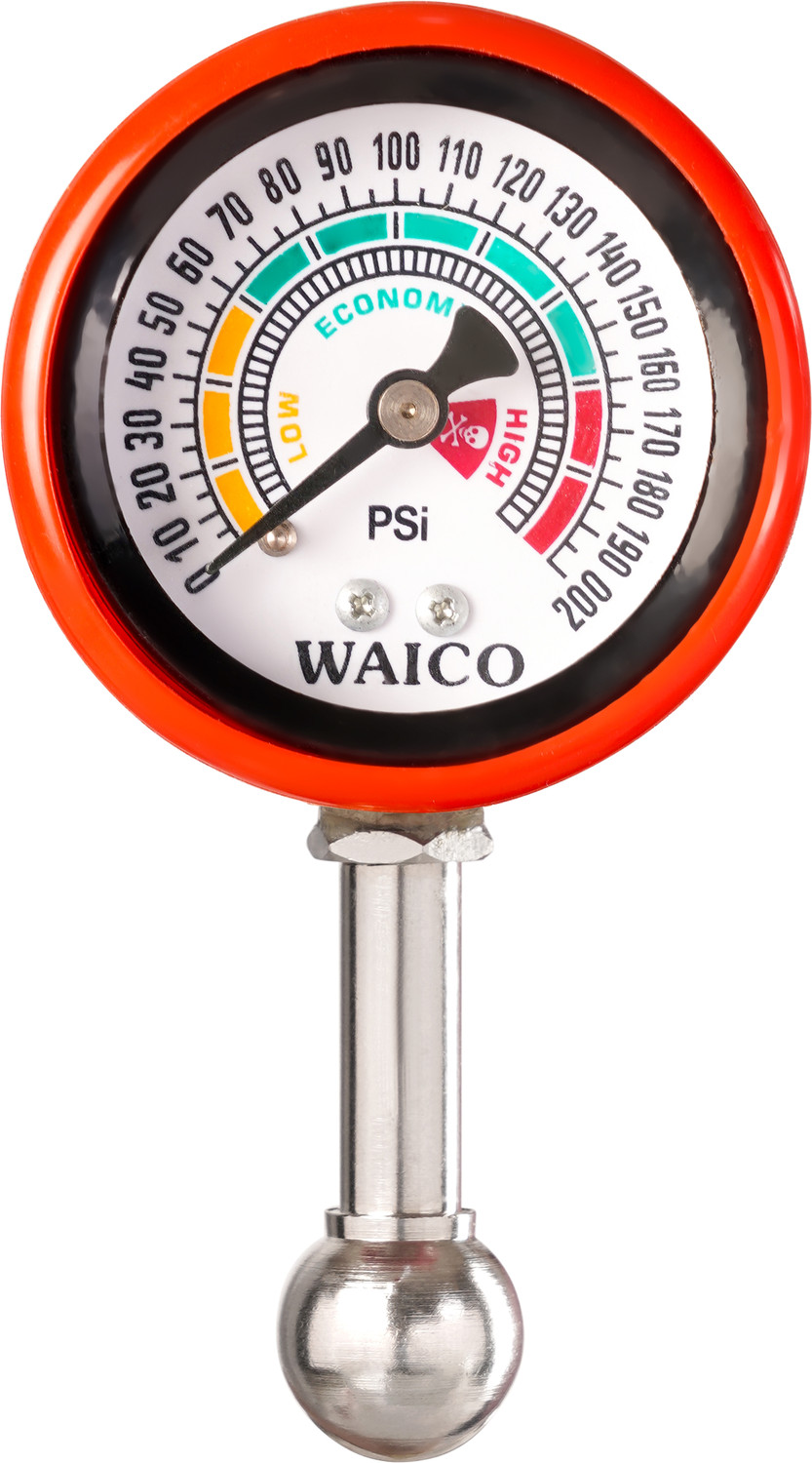 Image of WAICO Analog Tire Pressure Gauge | Air Checking Meter for Car & Bike Tyre