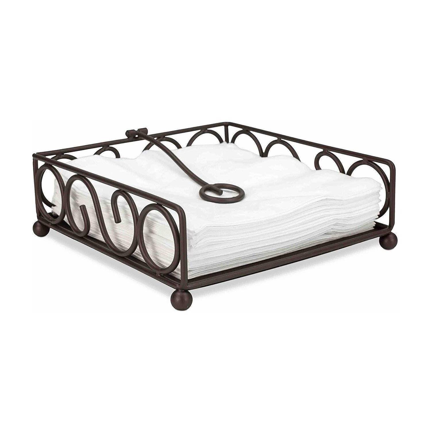 ALBABA Iron Tissue Holder, Decorative Stand For Home & Cafe. Analog Tissue Flotation Bath