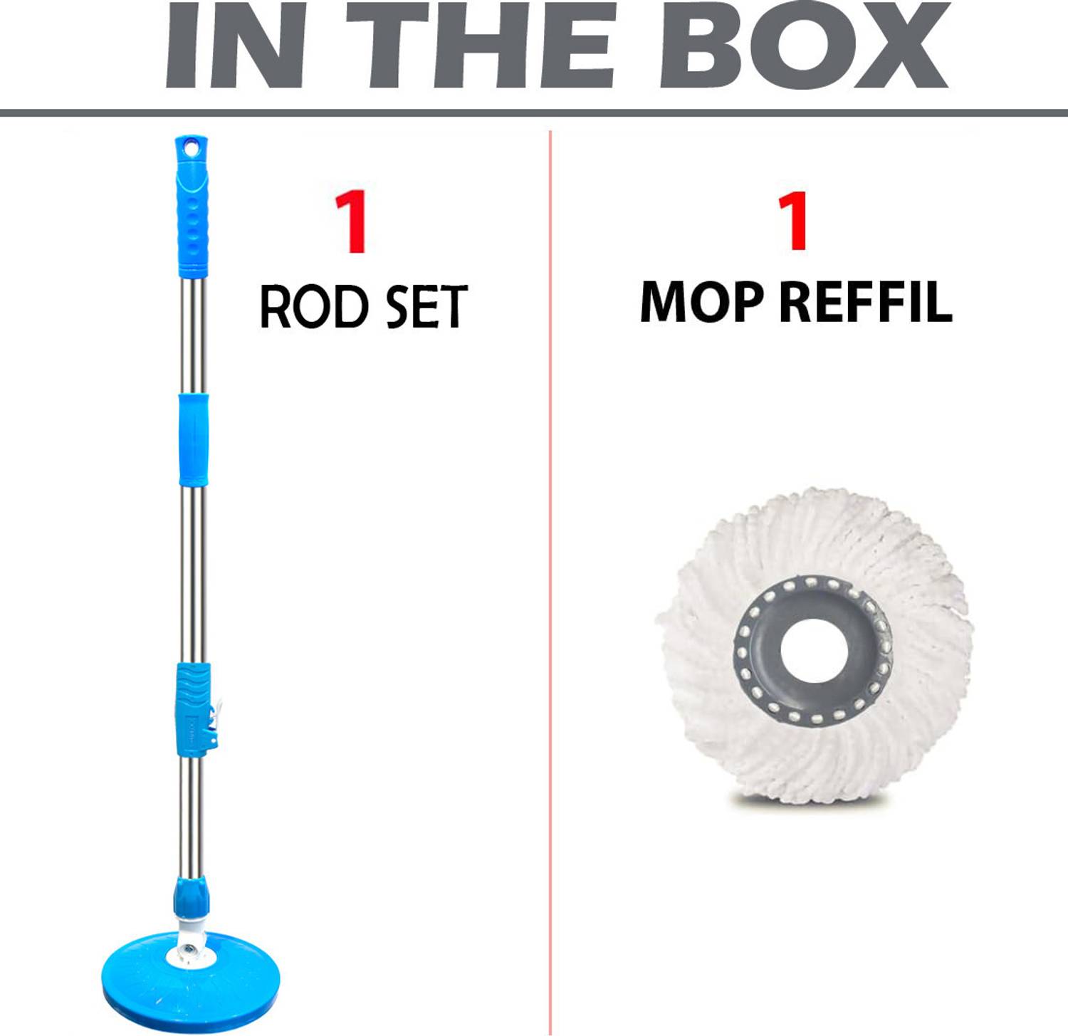 arovemic Premium Cleaning Mop Stick Rod Set - Image 2