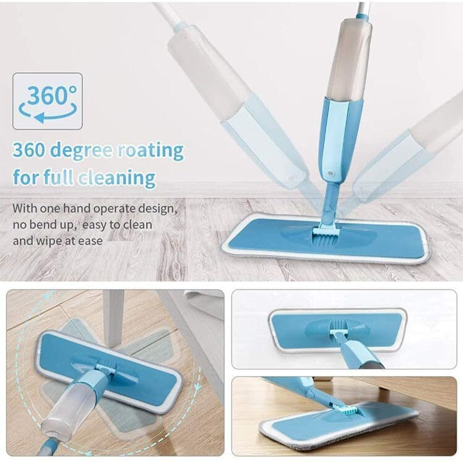 Image of UNETRI Wet & Dry Spray Mop for Home Cleaning | Multipurpose Floor Cleaning Spray Mop with Holder