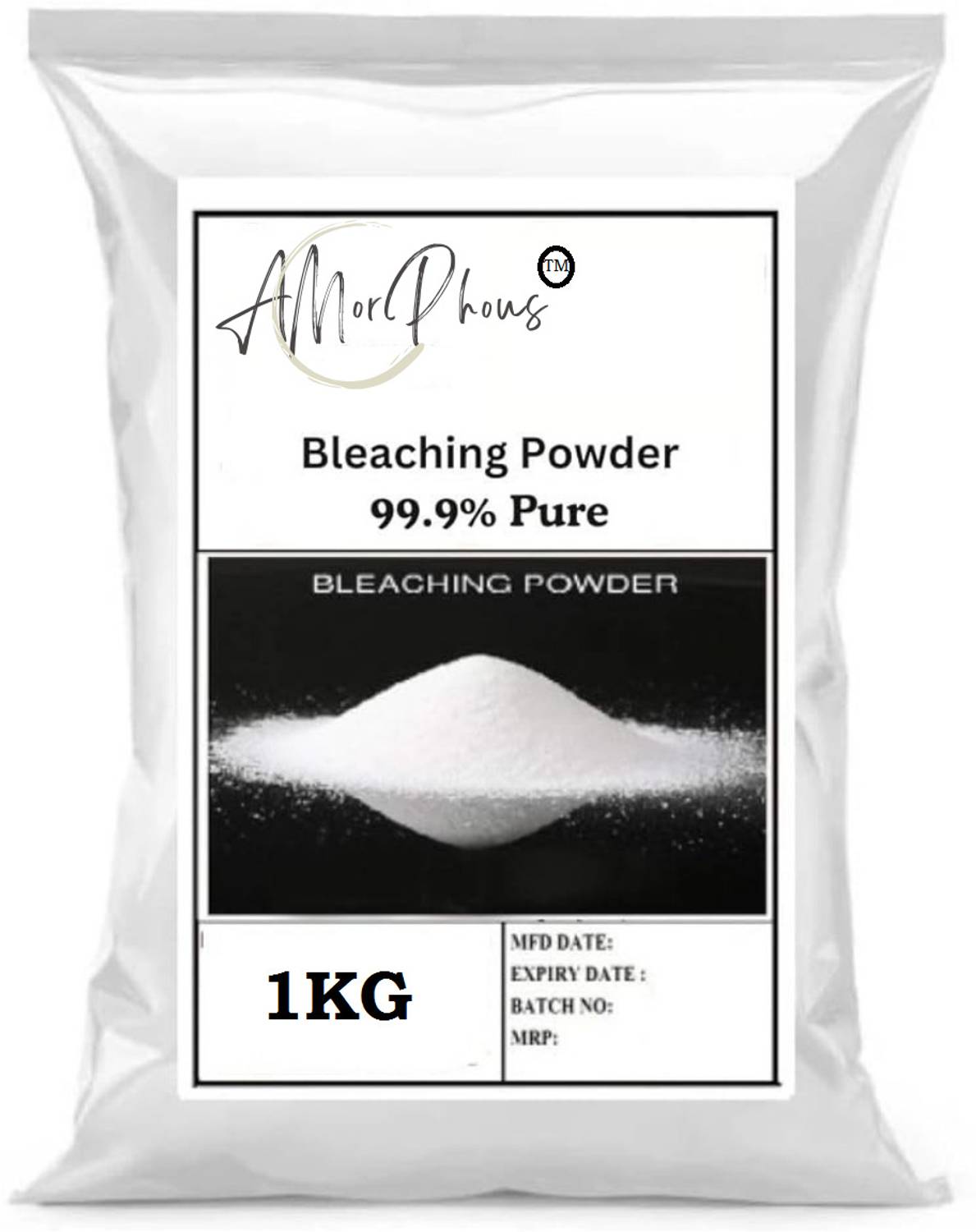 AMORPHOUS Bleaching Powder 1Kg For Household & Kitchen Cleaning And Toilet Cleaner Powder Lemon Powder Toilet Cleaner