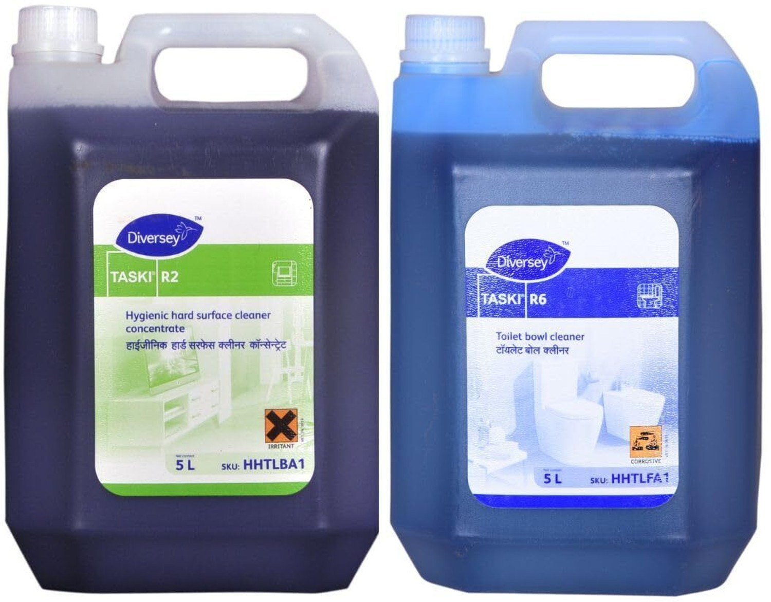 Image of Diversey Taski R2&R6 (Combo Pack of 2) Liquid Toilet Cleaner