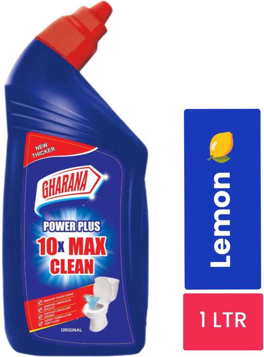 Gharana double power active oxygen original Lemon Liquid Toilet C