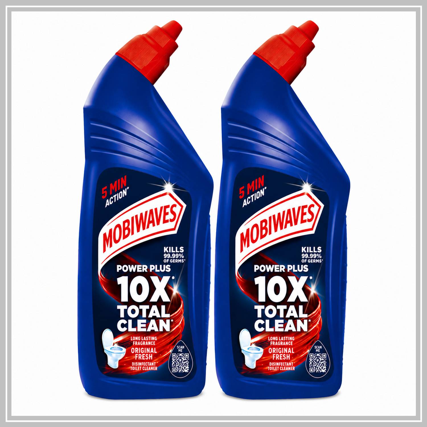 Mobiwaves By Harpi c Power Plus Original Toilet Cleaner Combo 2 x