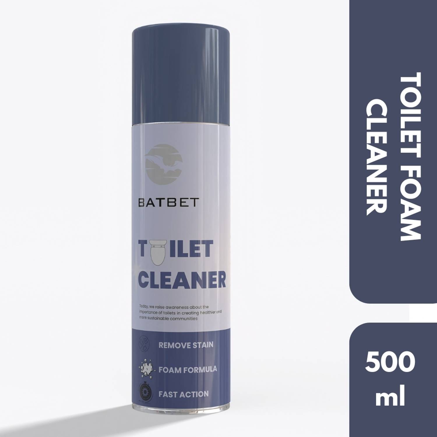 BATBET Toilet Foam Cleaner | Instant Remove Yellow Stain, Hard Waterscale | Ocean Spray Toilet Cleaner