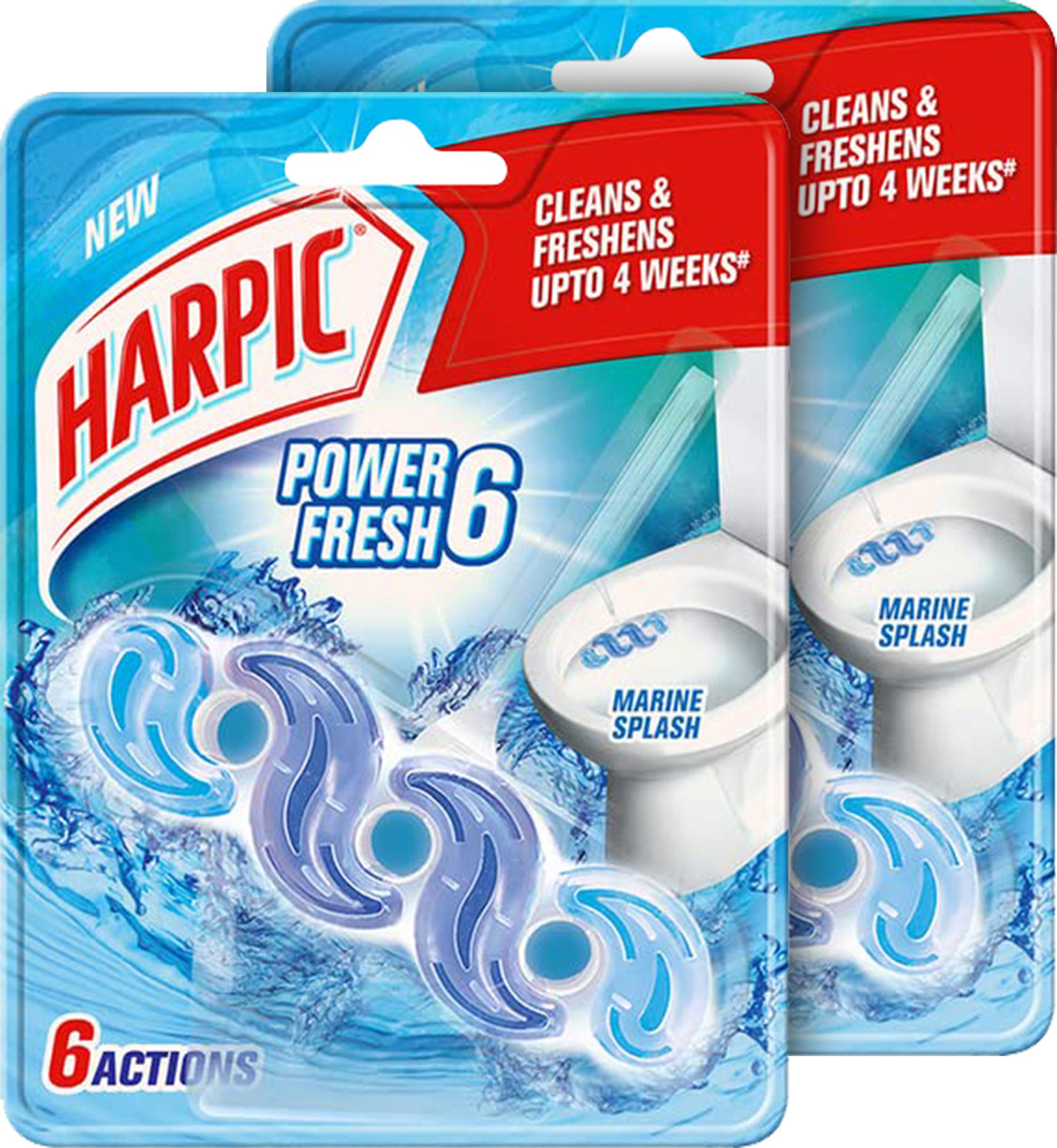 Image of Harpic Power | Fresh 6 Marine Rim Block