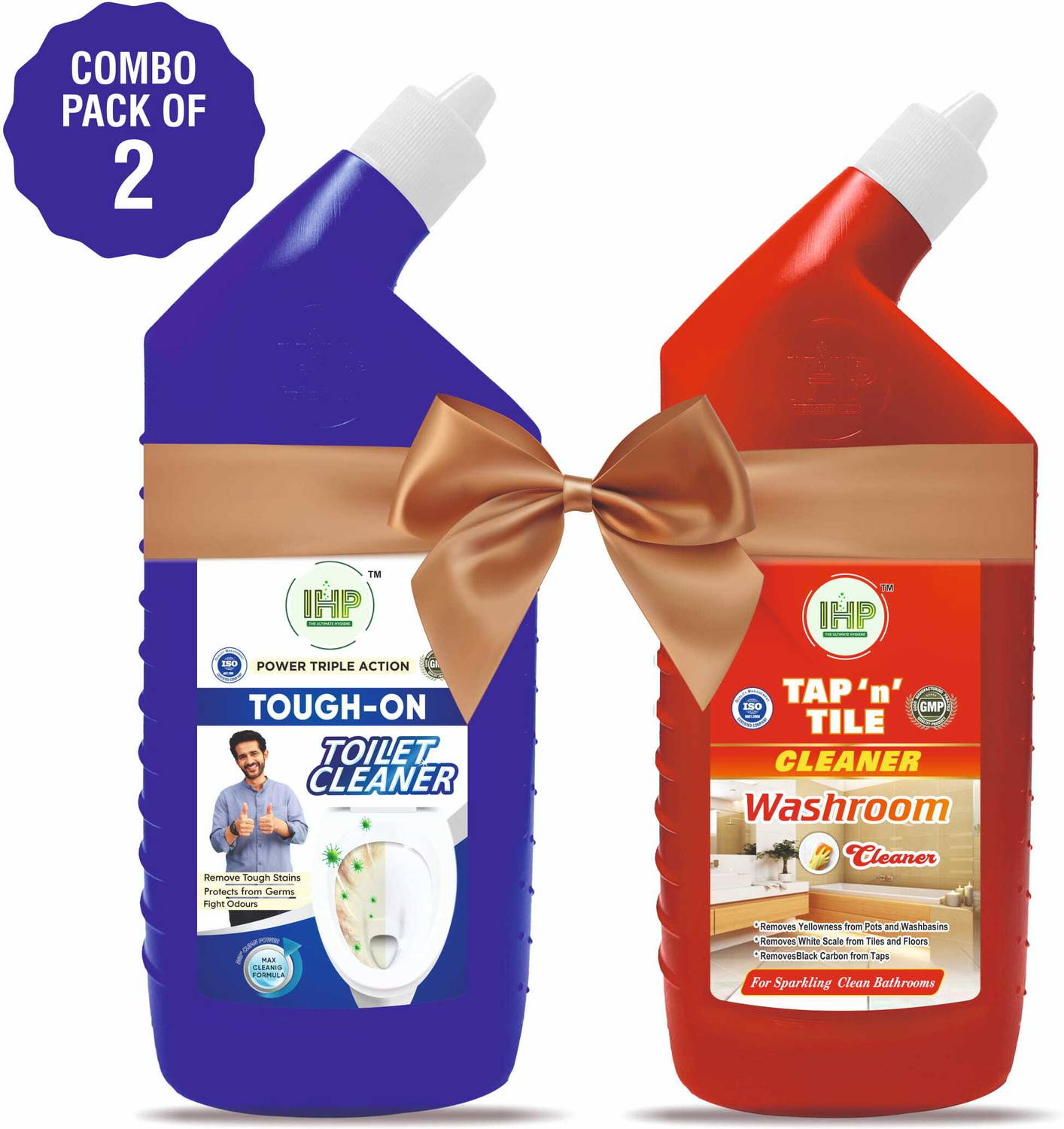 IHP Ishan_Toilet_Cleaner_Liquid Disinfectant Original Liquid 2L Lemon Liquid Toilet Cleaner