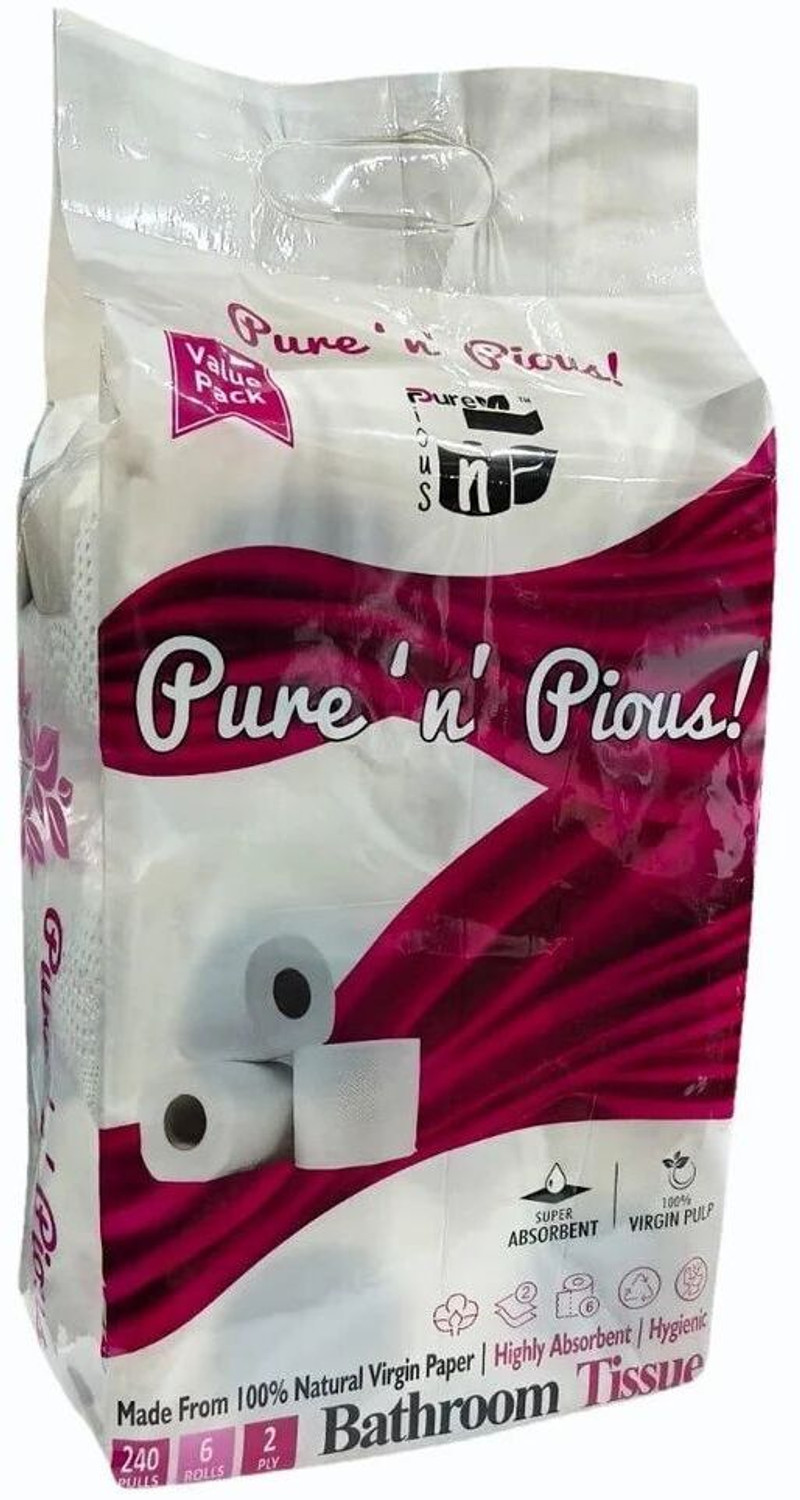 Image of FABIUS Tissue Roll, 180 Pulls per Roll, 2 Ply, Toilet Paper Roll