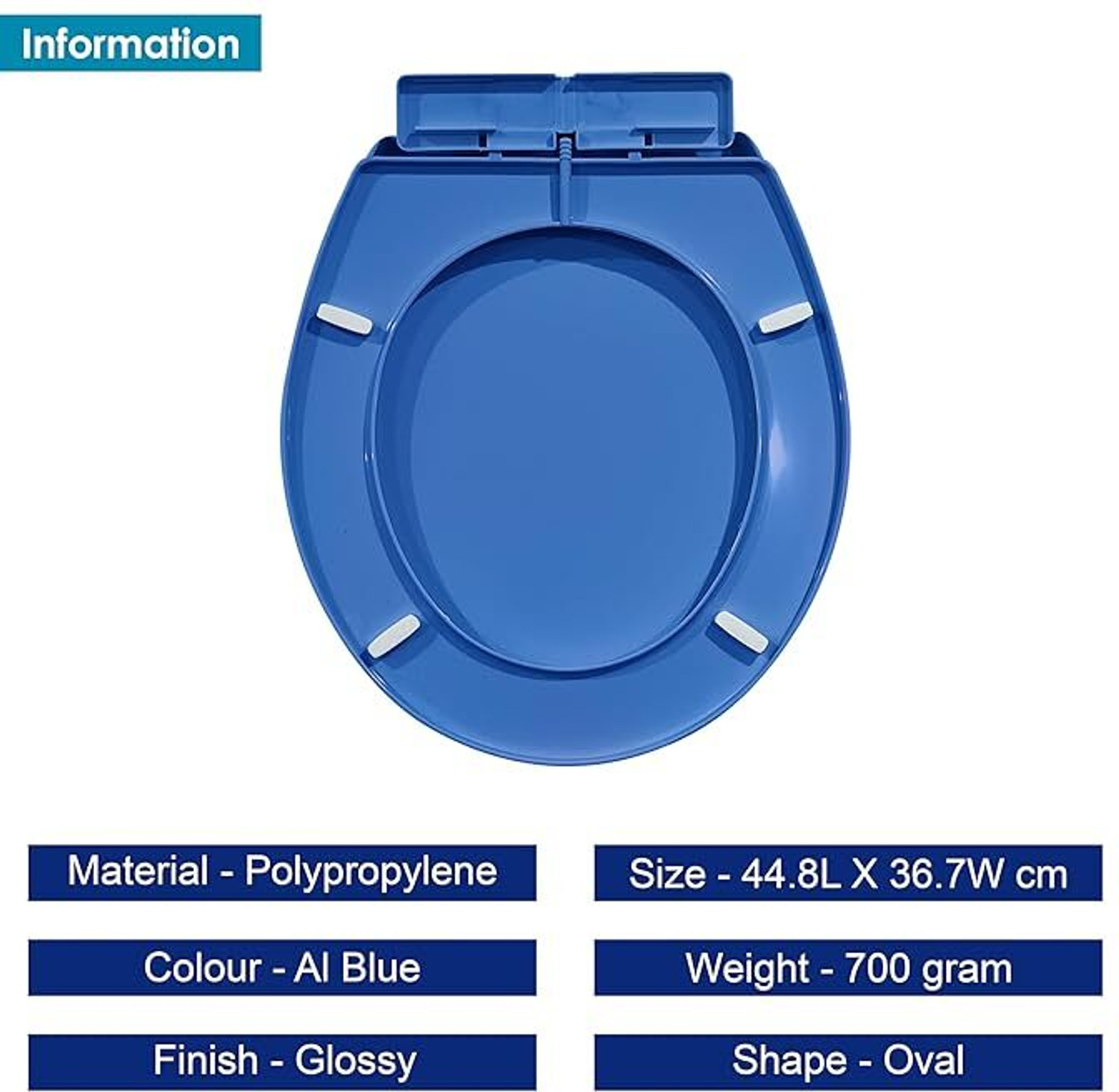 Image of Kurvo Polypropylene Toilet Seat Cover