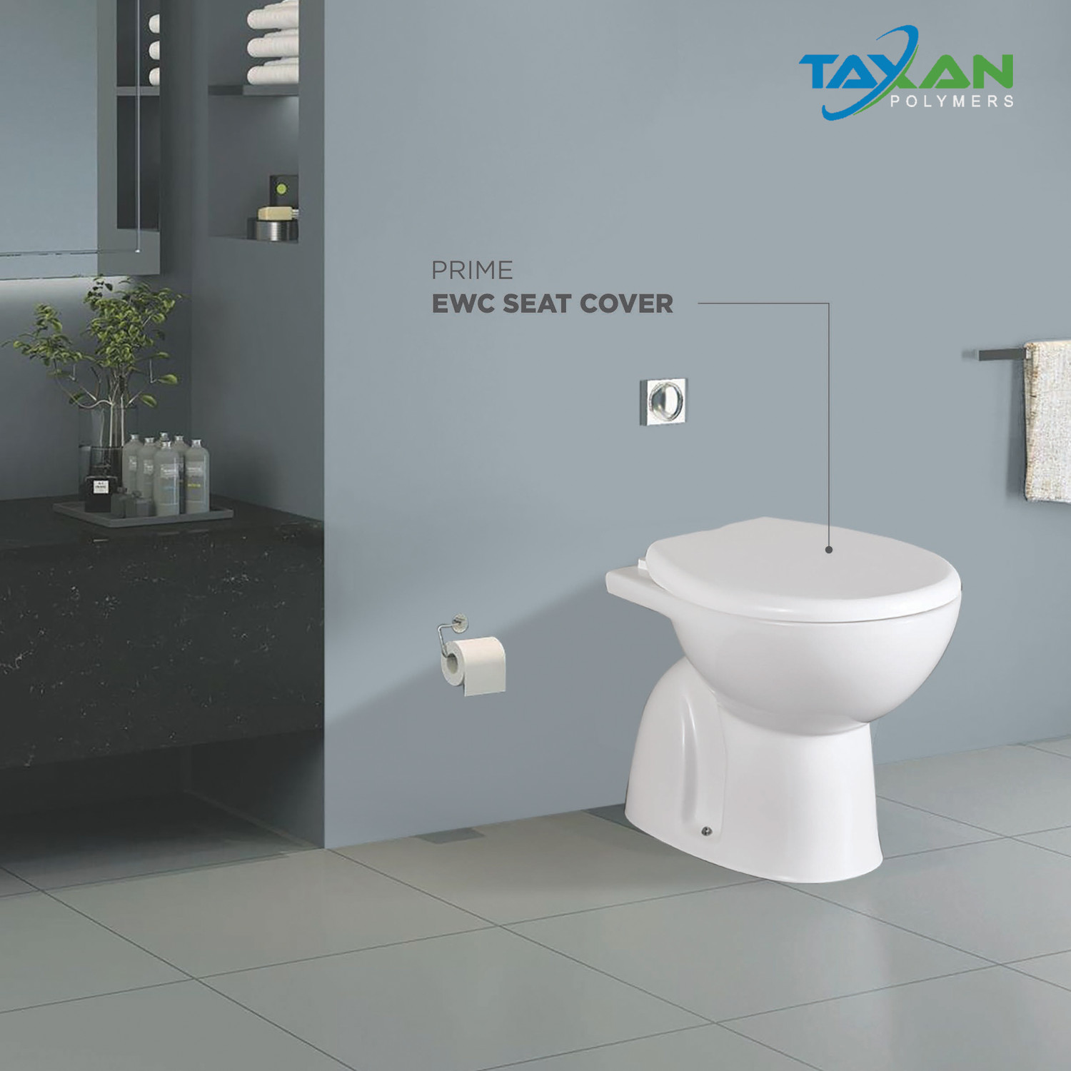 Image of TAXAN Plastic Toilet Seat Cover