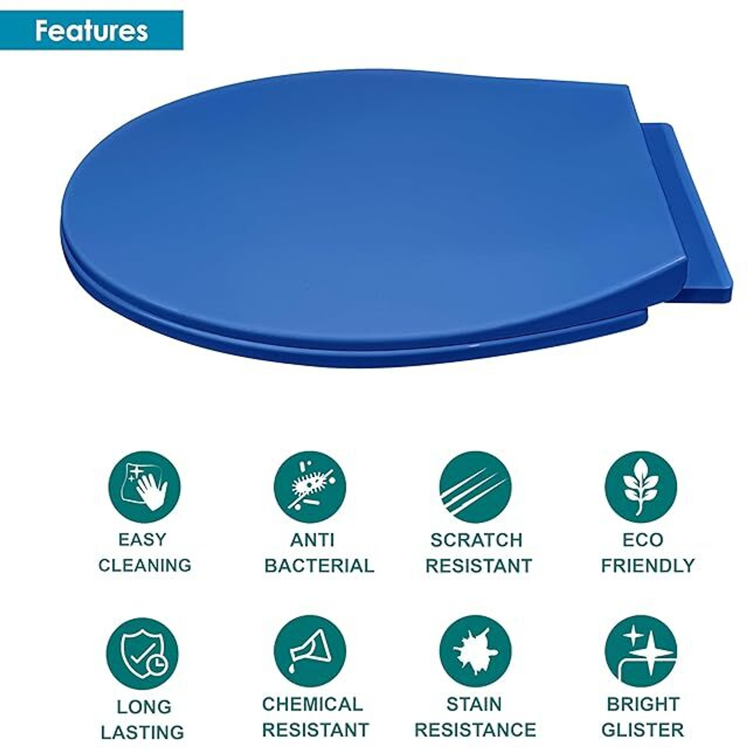 Image of Kurvo Polypropylene Toilet Seat Cover
