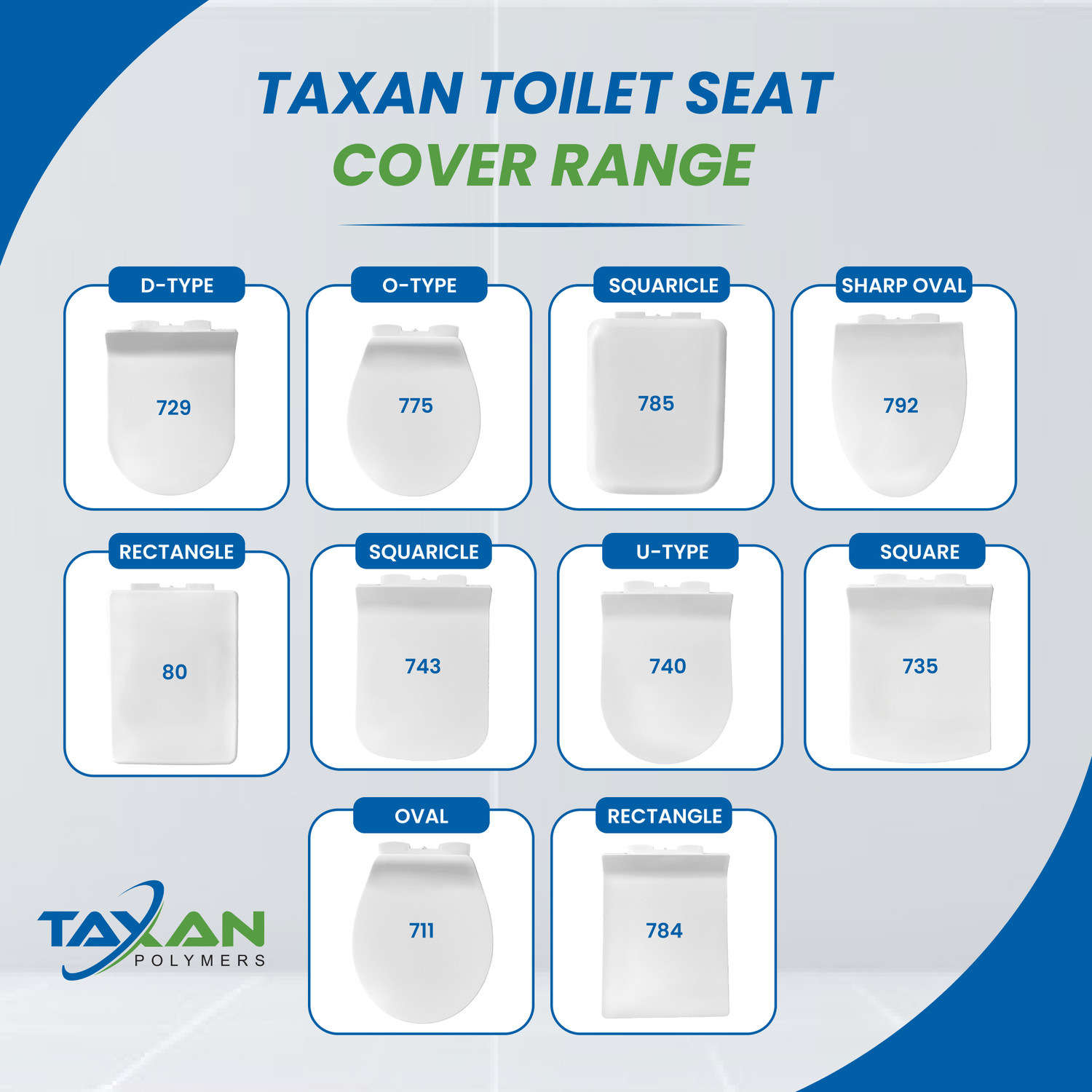 Image of TAXAN Plastic Toilet Seat Cover