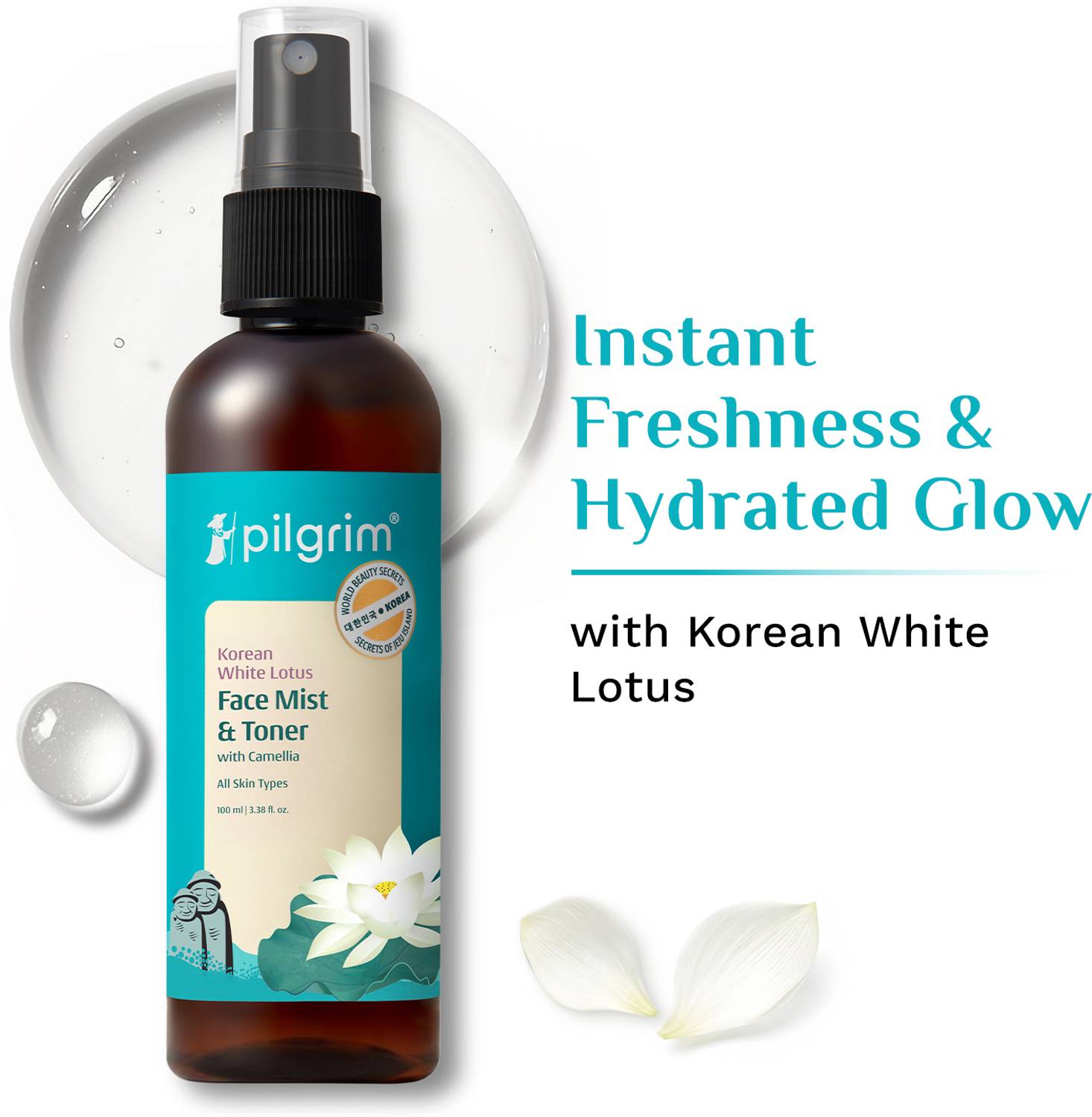Pilgrim White Lotus Face Mist & Toner 100ml