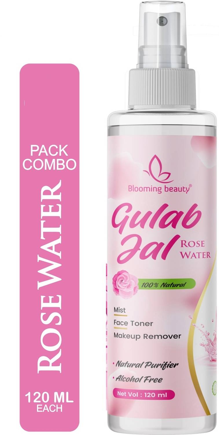 Blooming beauty Pure and Natural Rose Water Spray for Face, Rosemary, Gulab Jal, 120ml- Men & Women