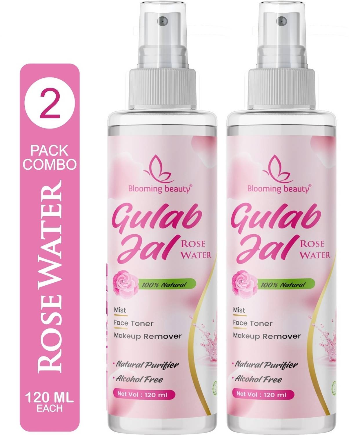 Blooming beauty Rose Water Spray I Skin Toner I Face Toner I Makeup Remover I Gulab Jal 240ml Men & Women