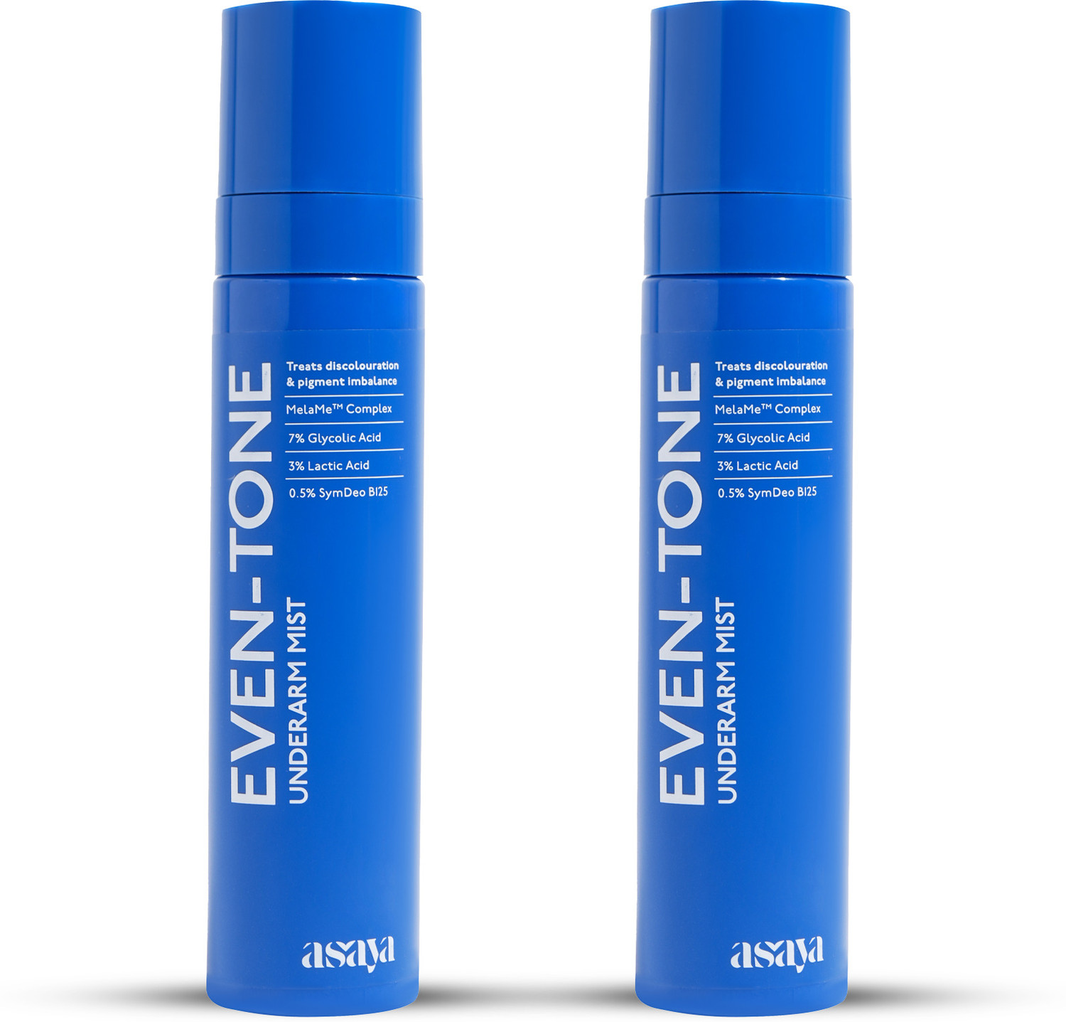 Image of asaya Even Tone Underarm Mist Spray for Dark Patches Removal, Men & Women, Pack of 2 Men & Women