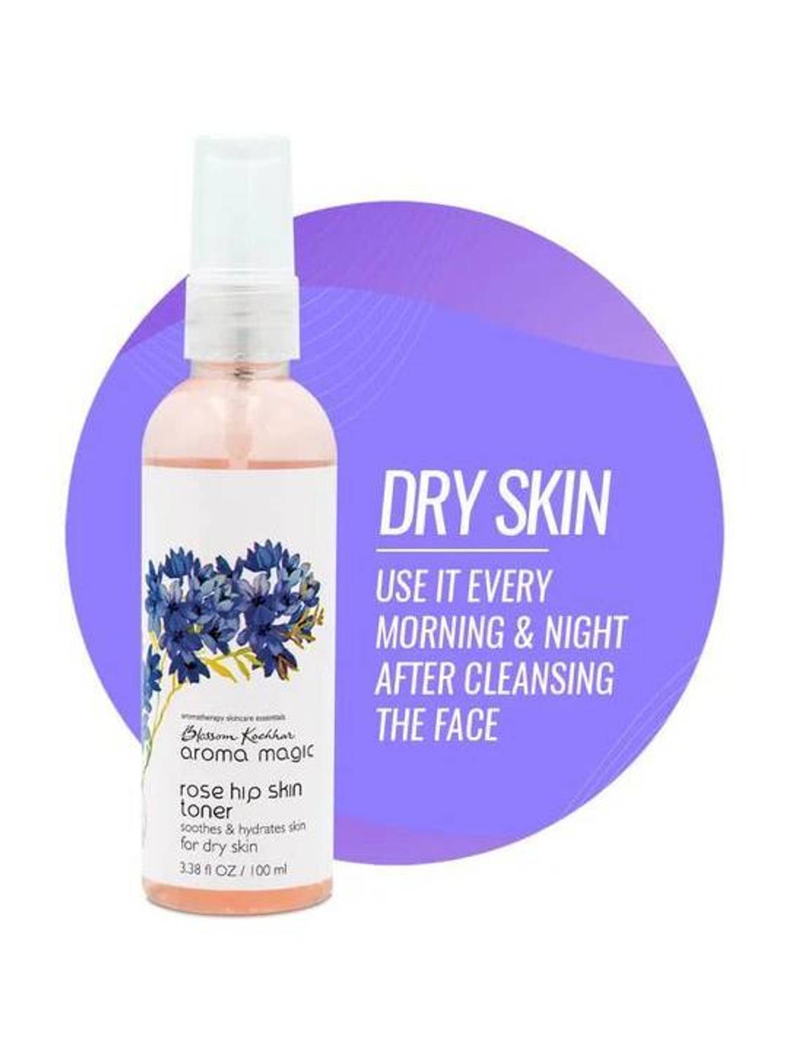 Aroma Magic Rose Hip Skin Toner | Tone & Tighten Skin | Calms Irritated Skin | For Dry skin Men & Women