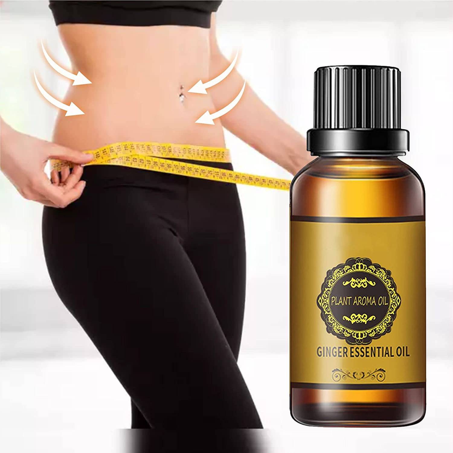 Barbers Crew Ginger Massage Oil for a Belly Fat Drainage oil Reduce Fat Loss Oil-