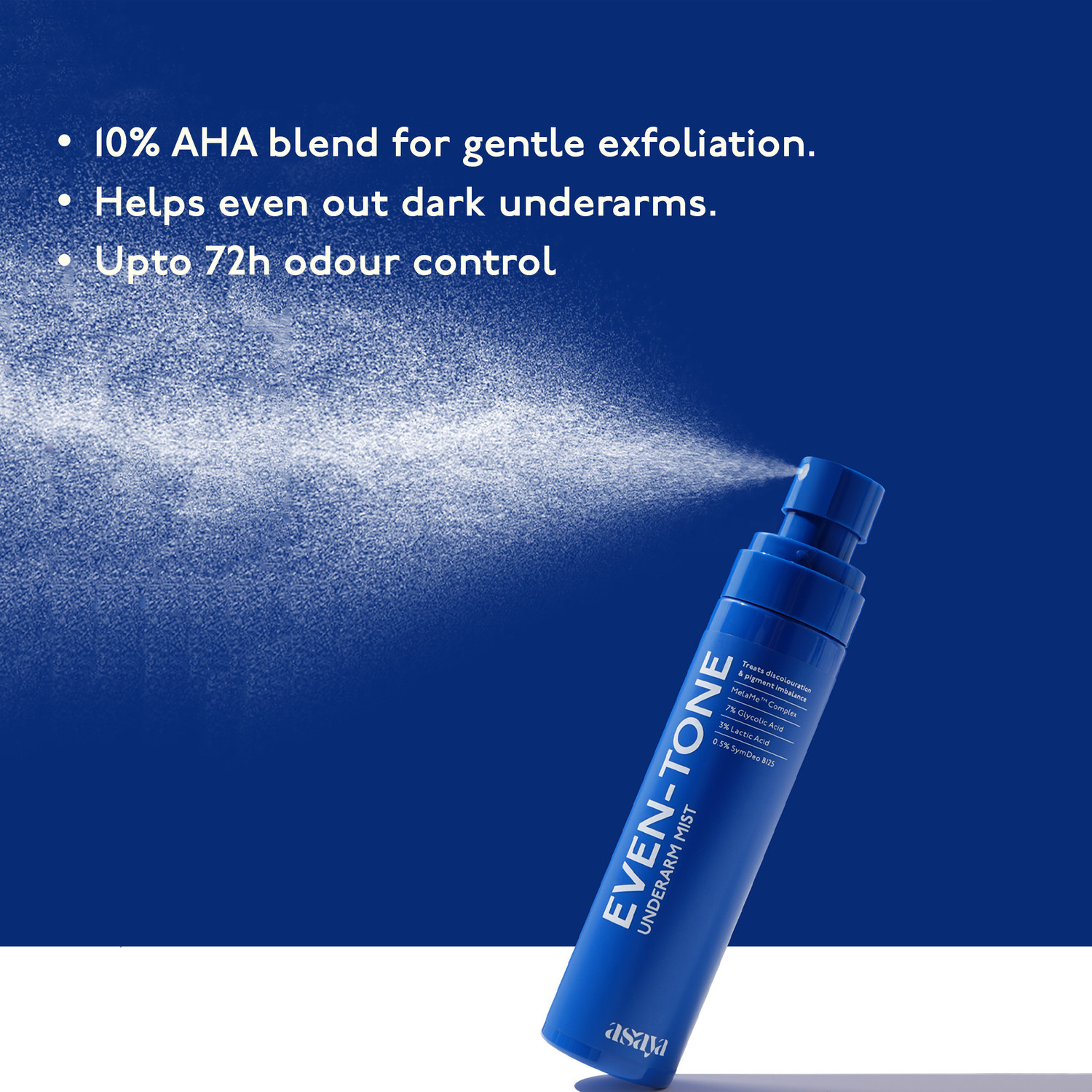 Image of asaya Even Tone Underarm Mist Spray for Dark Patches Removal, Men & Women, Pack of 2 Men & Women