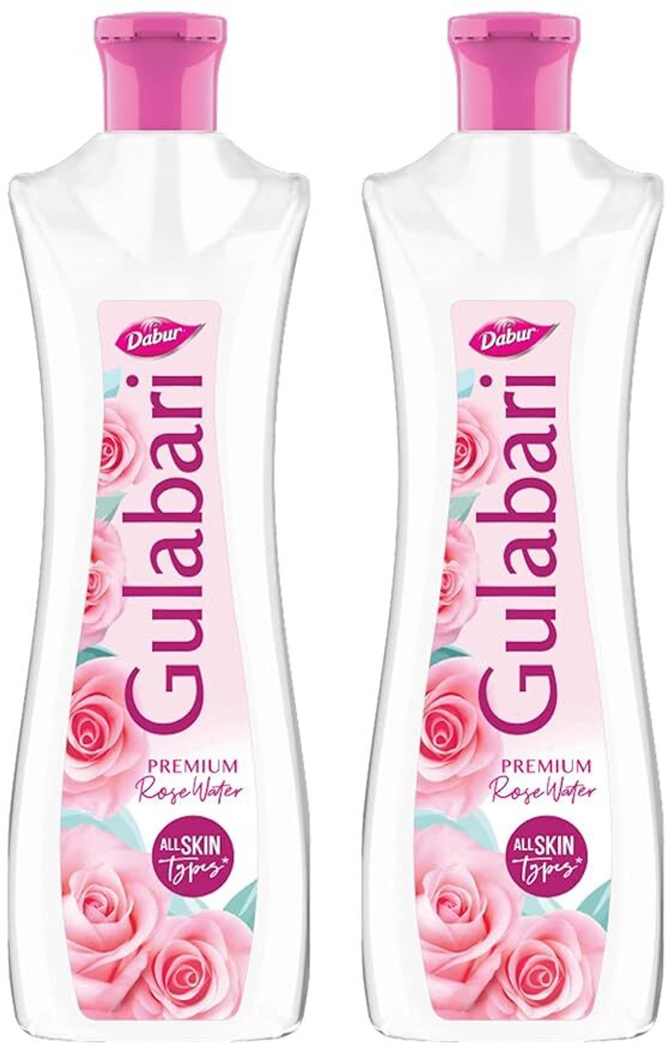 Image of Dabur GULABARI PREMIUM Rose Water 120ml + 120ml Men & Women (240 ml)
