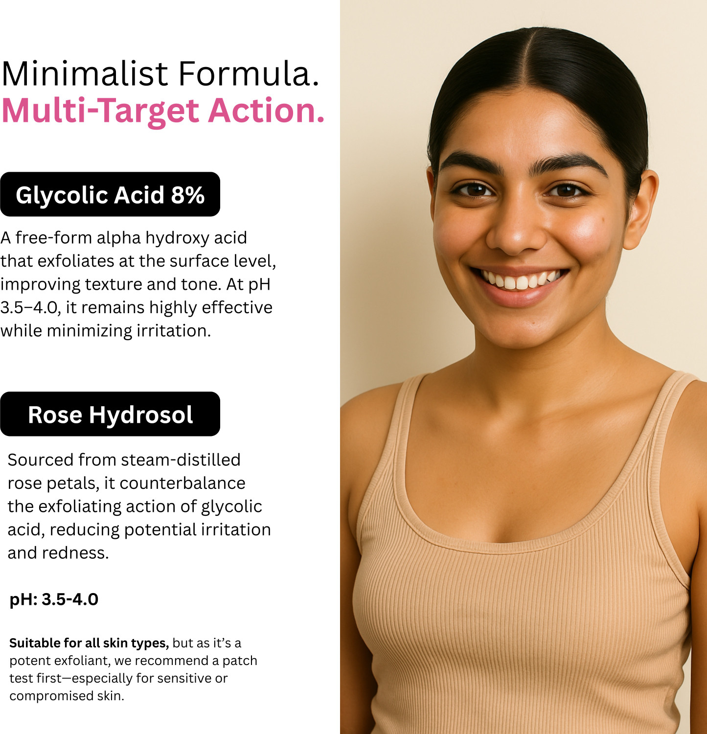 Image of The Real Chemist 8% Glycolic Acid Toner For Glowing Skin | For Body, Face, & Scalp Men & Women