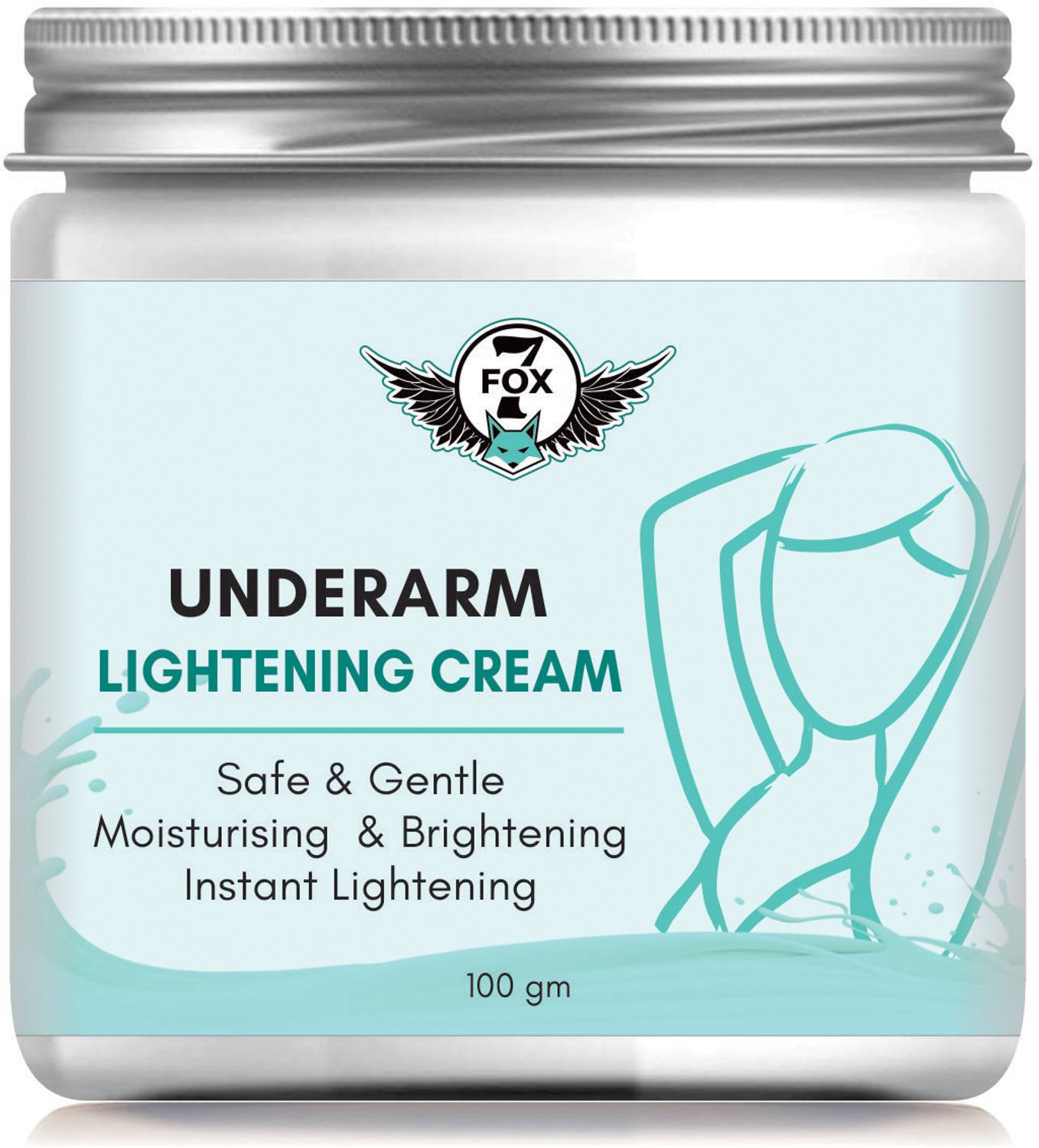7 FOX Dark Underarm Whitening Cream For Whitening Lighten and Brighten Skin-