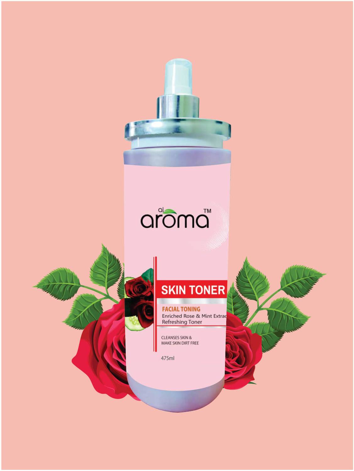 alaroma Skin Toner With Rose & Mint Extracts Men & Women