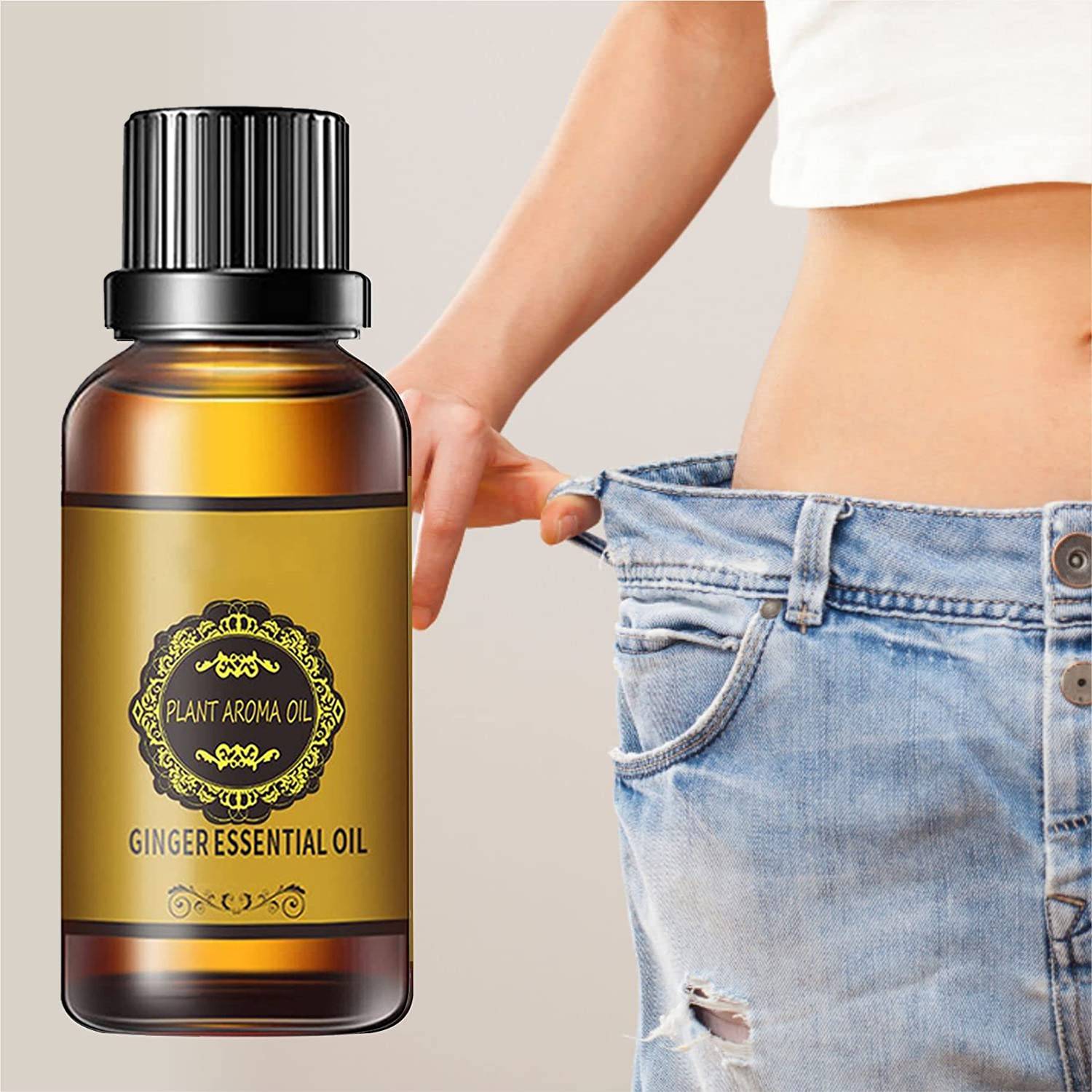 Barbers Crew Drainage Ginger Oil For A Fat Burning Oil, Slimming oil Skin Toning Oil - Men & Women