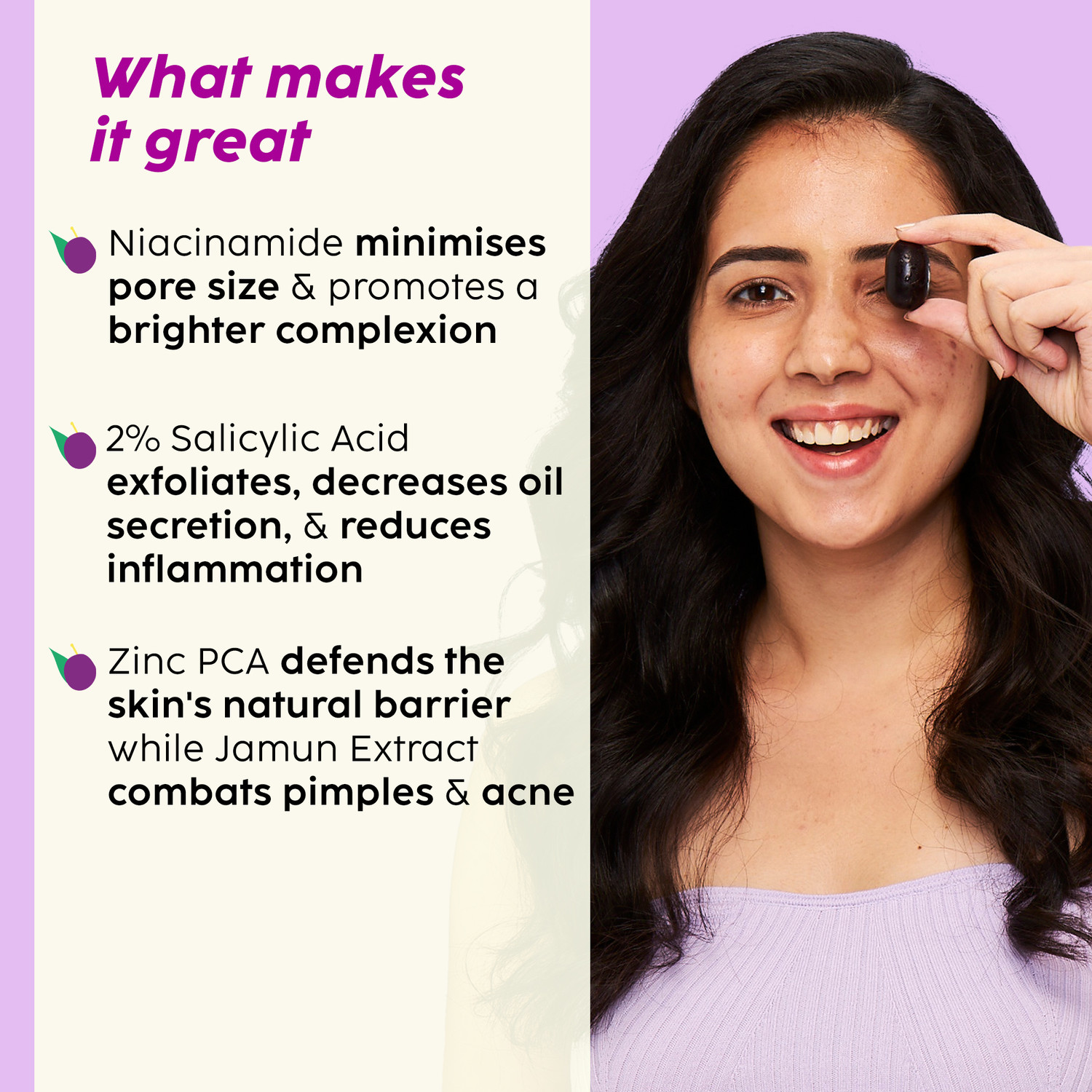 Image of The Plant Fix Plix Jamun Clarifying Fruity Toner Alcohol Free With Niacinamide & Jamun Extract Men & Women