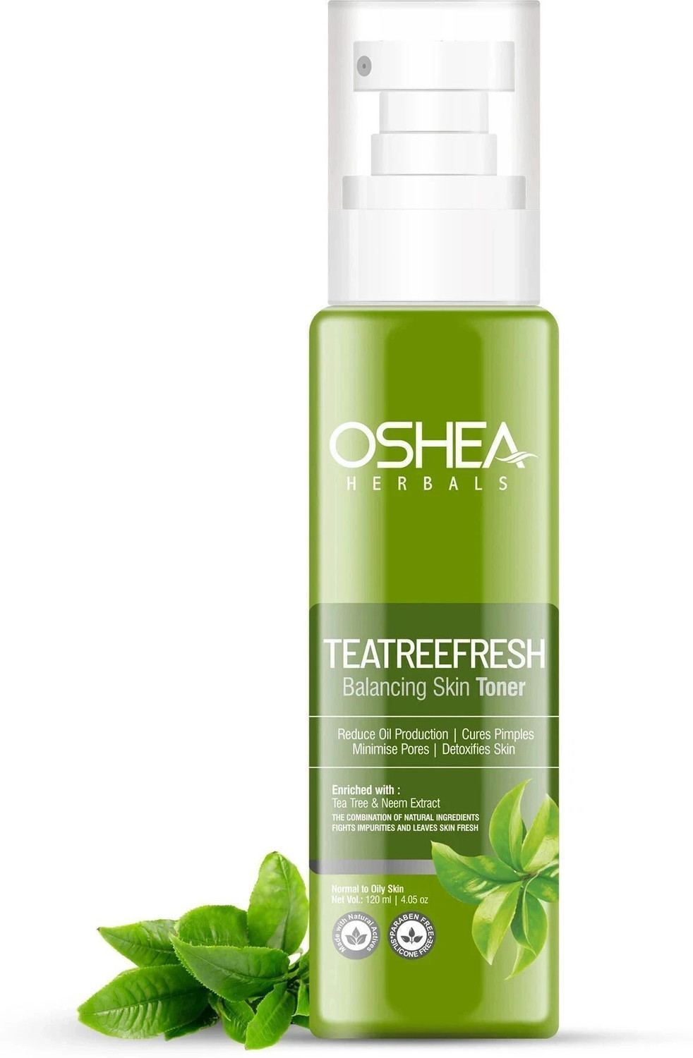 Image of Oshea Herbals Teatree Face Toner Controls Oil, Hydrates & Minimises Pores Men & Women