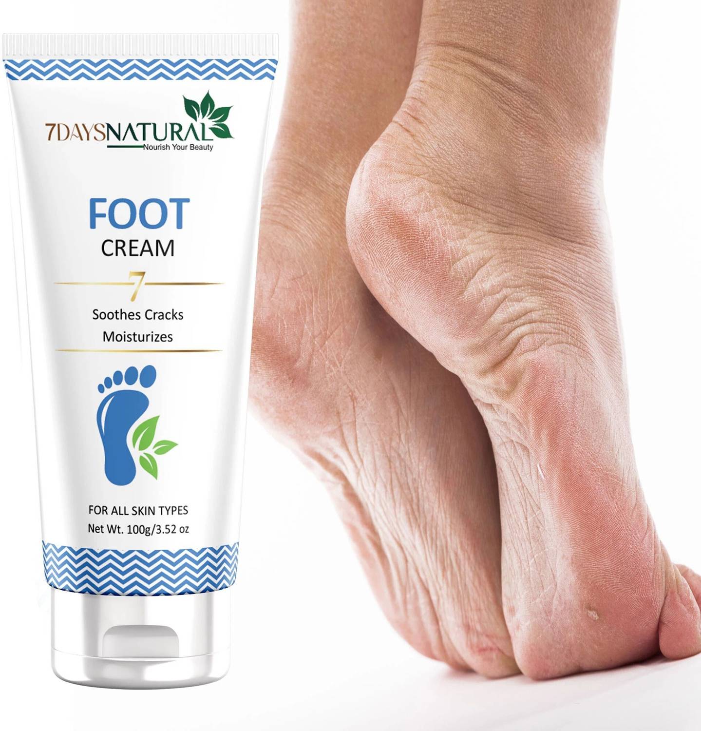 7days natural Foot cream for cracked heels repair softening foot care cream Men & Women