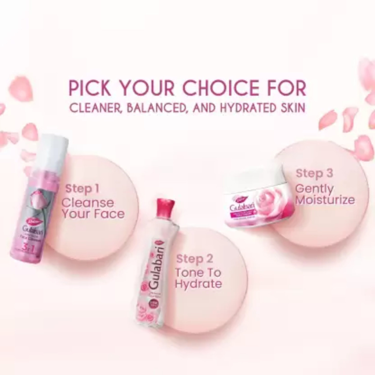 Image of Dabur GULABARI ROSE WATER SPRAY 100ML EACH (200 ml) Men & Women (200 ml)