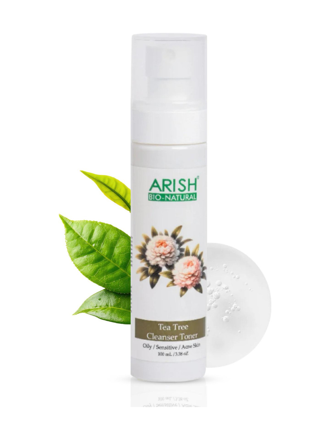ARISH BIO-NATURAL Tea Tree cleanser Toner Men & Women