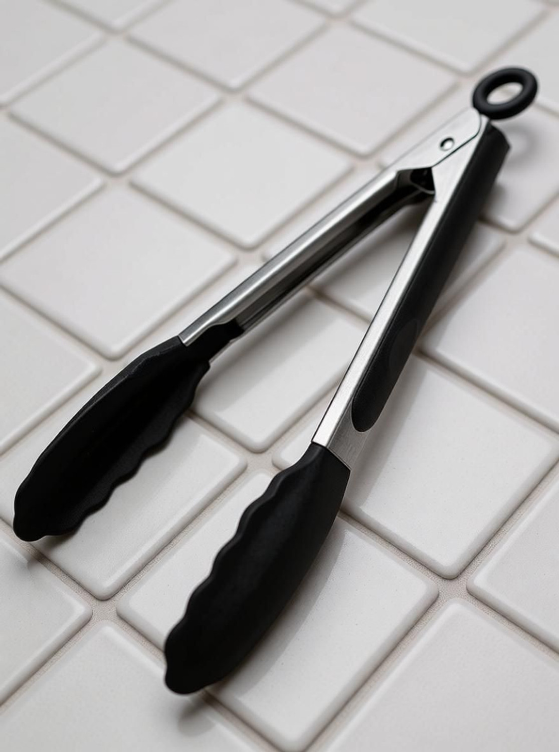 Image of atrmitra Silicone Tong(1 pc) Silicone Kitchen Tongs | Heat Resistant| BBQ, Salad & Serving Tongs 22 cm Serving Tongs