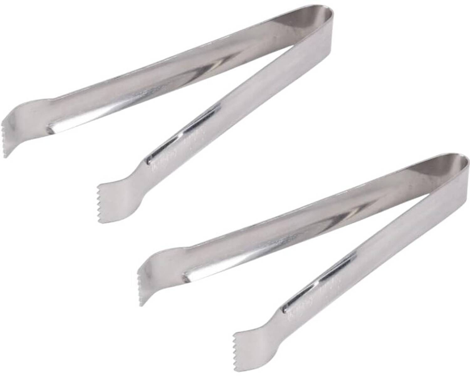 Brunchy Stainless Steel Ice Tongs, Pickles, Durable Ice Cubes Picker for Bar & Kitchen ,Pickle Picking 18 cm Ice, Cake Tongs