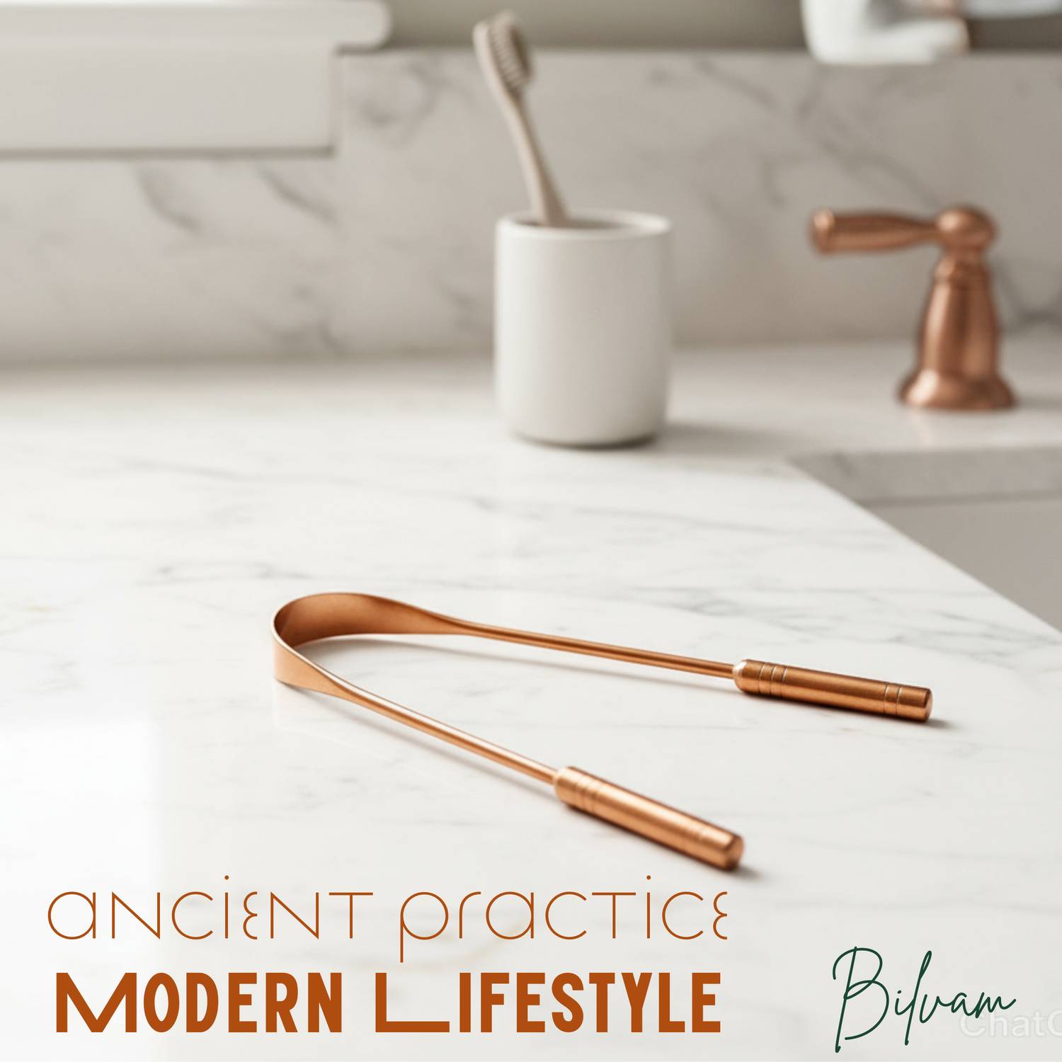 Bilvam Copper Tongue Cleaner - Image 5