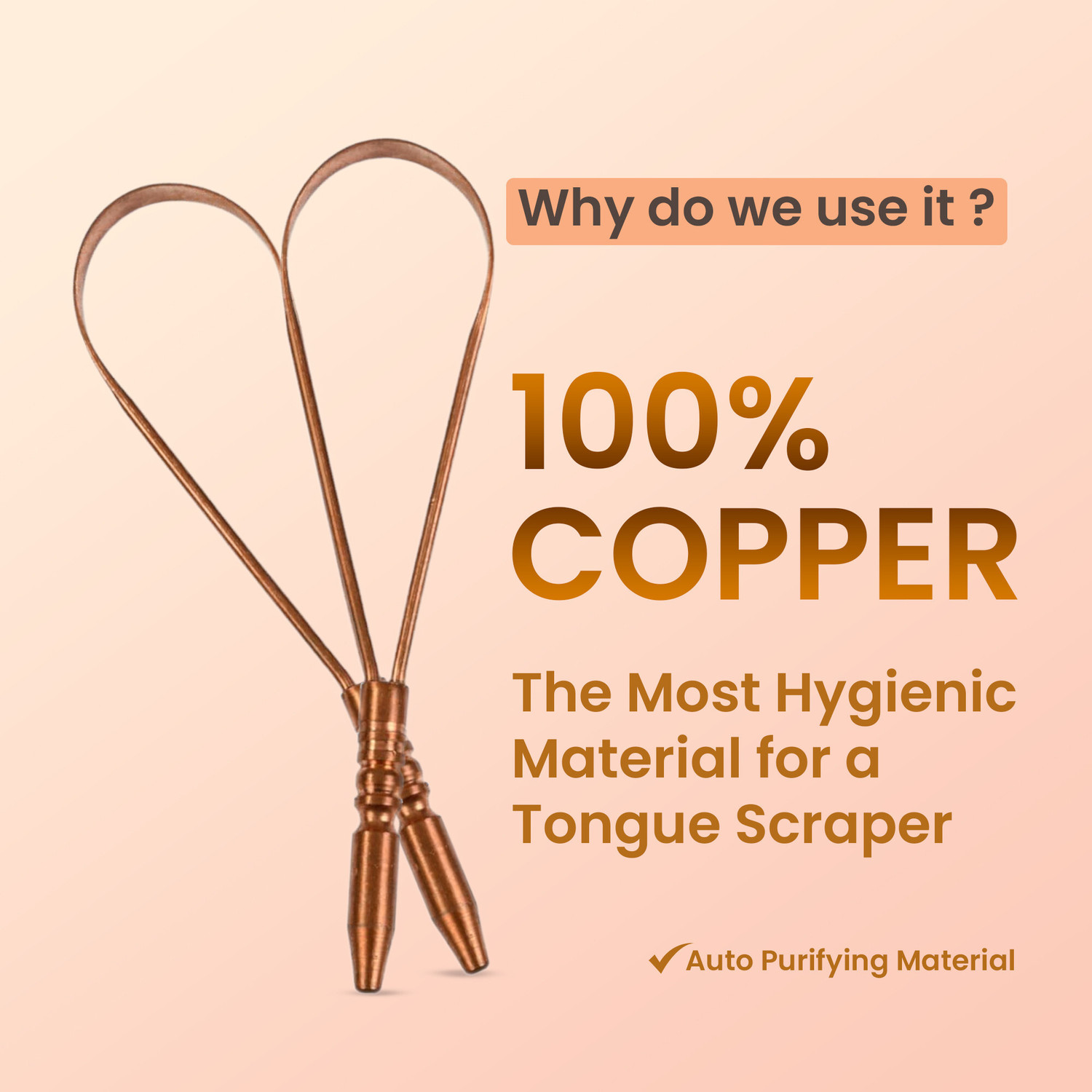 Image of PUREXA Copper Tongue Cleaner